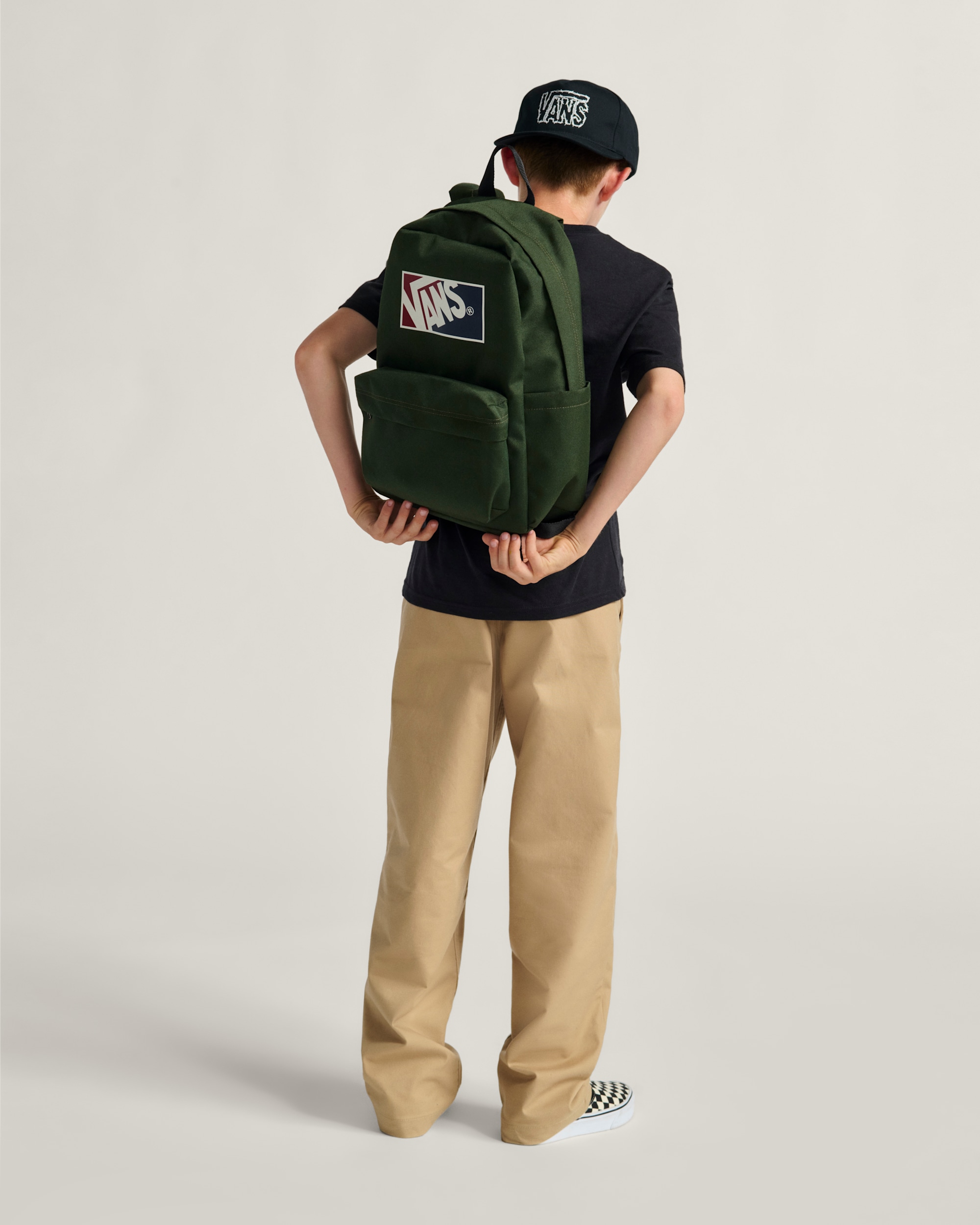 Kids Authentic Chino Loose Pants VANS Incense Brown ALT3