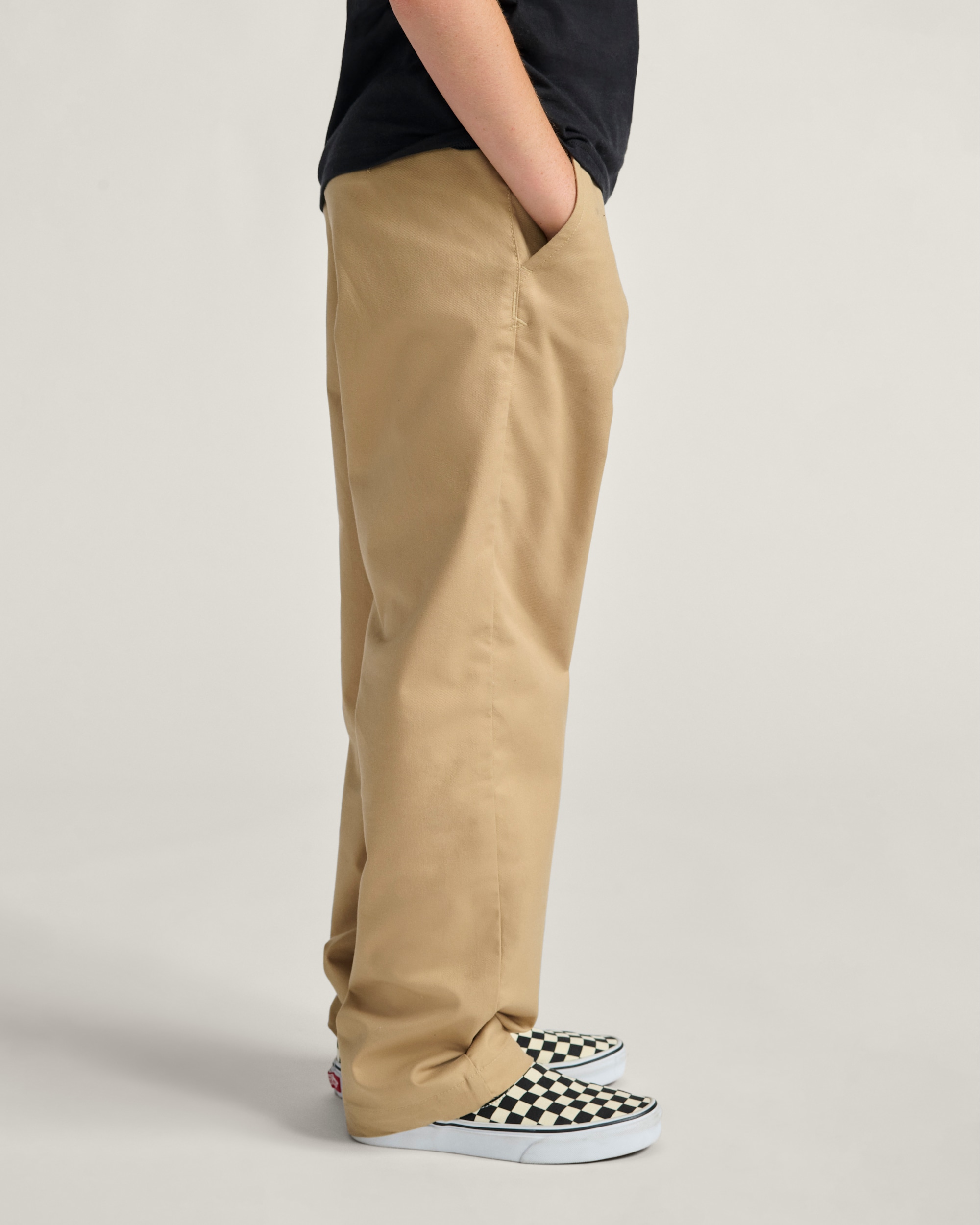 Kids Authentic Chino Loose Pants VANS Incense Brown ALT4