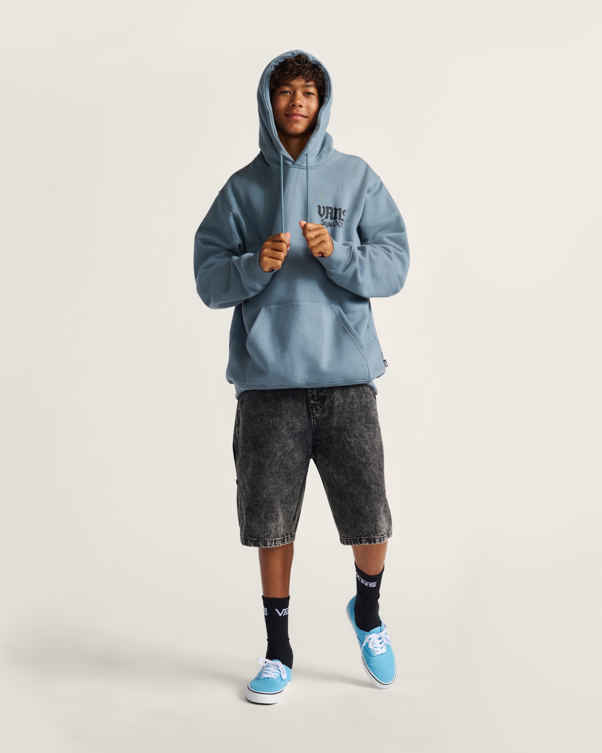 Style 001 Pullover Hoodie in Stormy Weather Blue | Vans