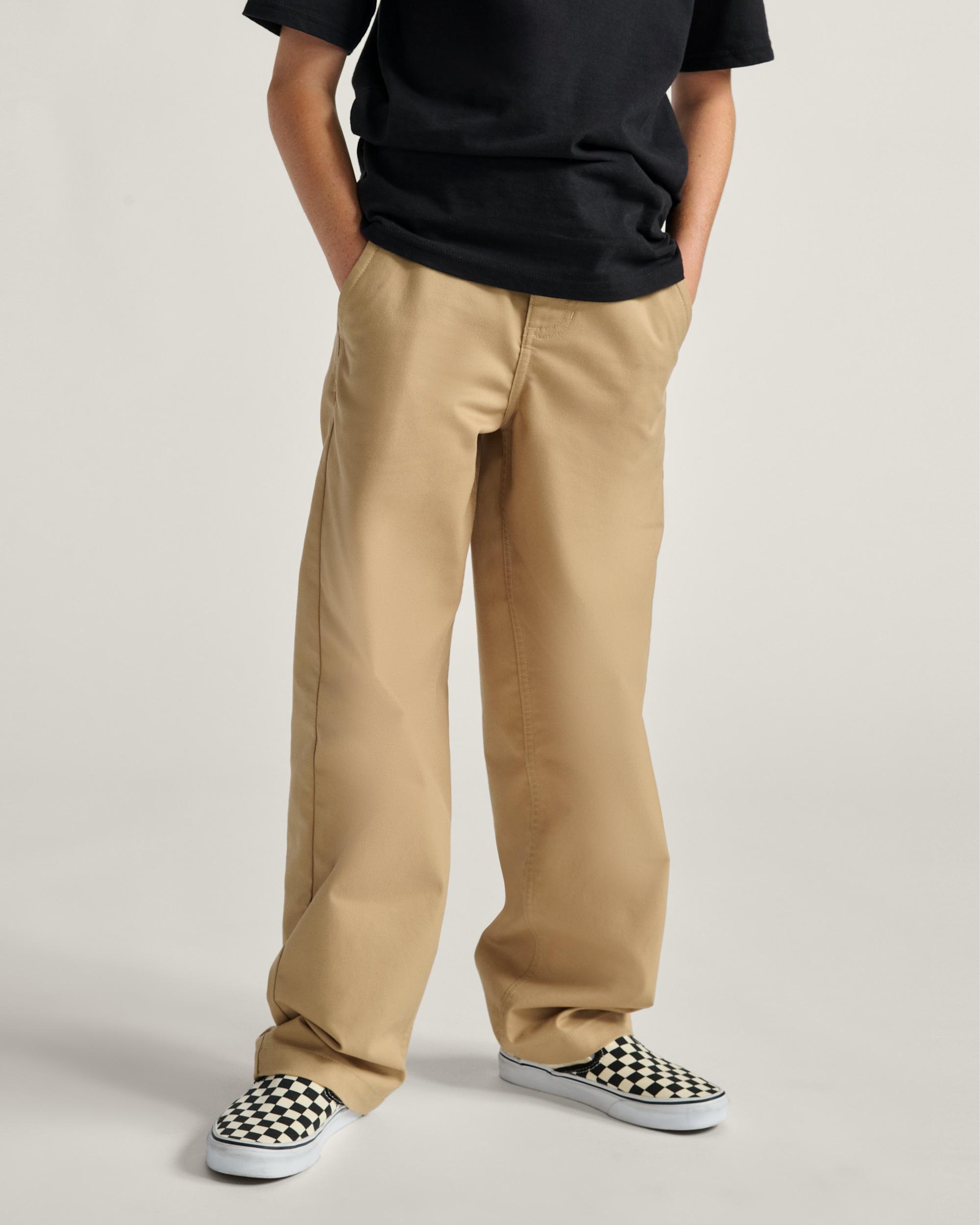 Kids Authentic Chino Loose Pants VANS Incense Brown ALT1