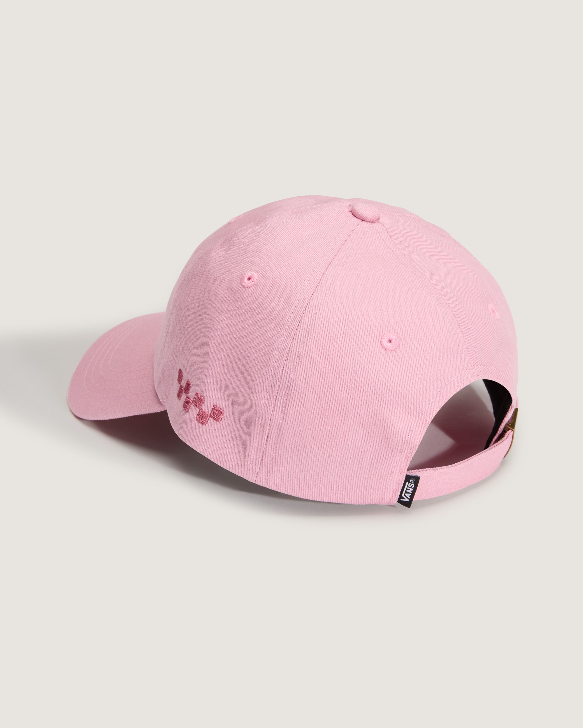 Check Side Snapback Hat VANS Dawn Pink ALT1