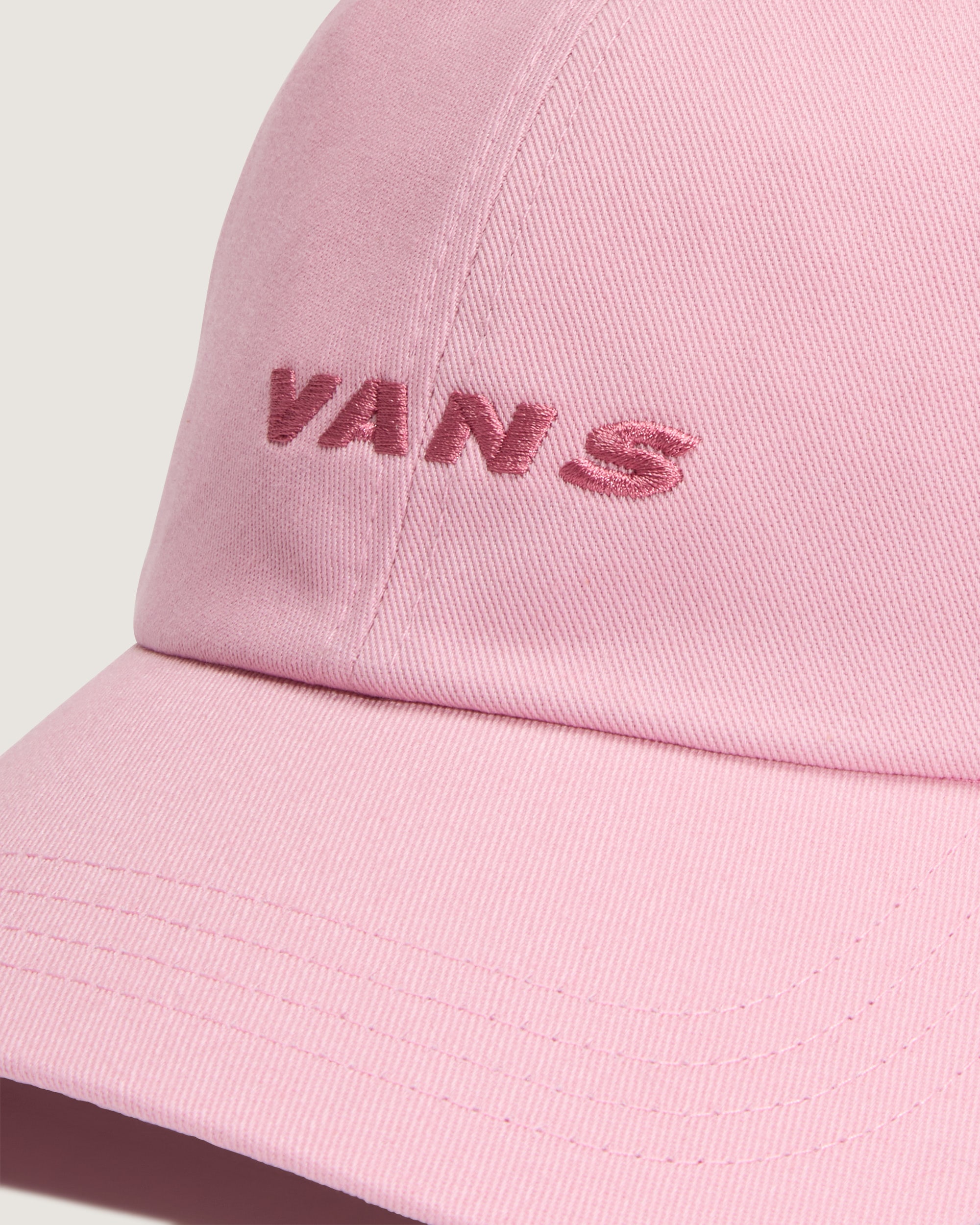 Check Side Snapback Hat VANS Dawn Pink ALT2