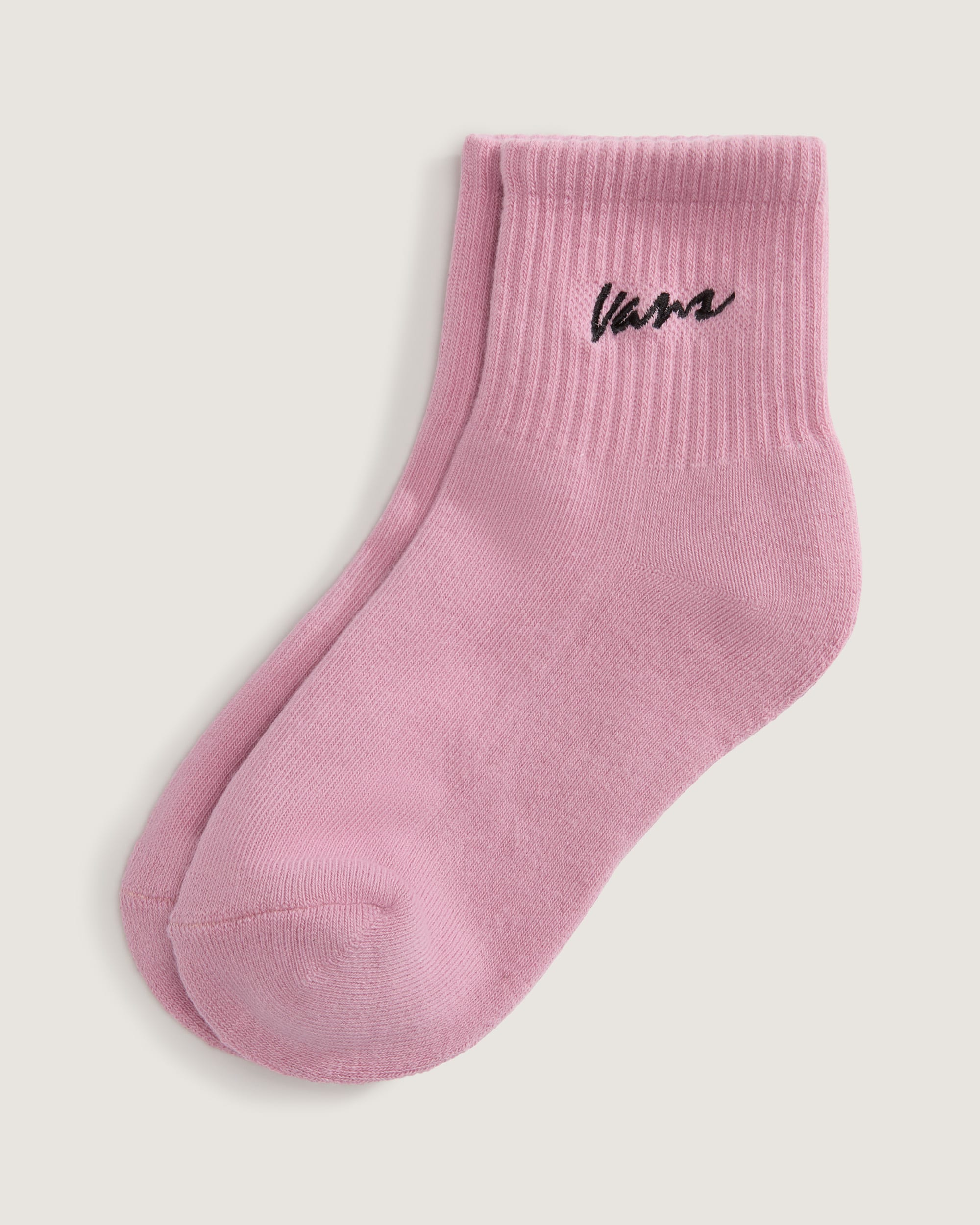 Kids Classic Script Half Crew Socks VANS Dawn Pink HERO