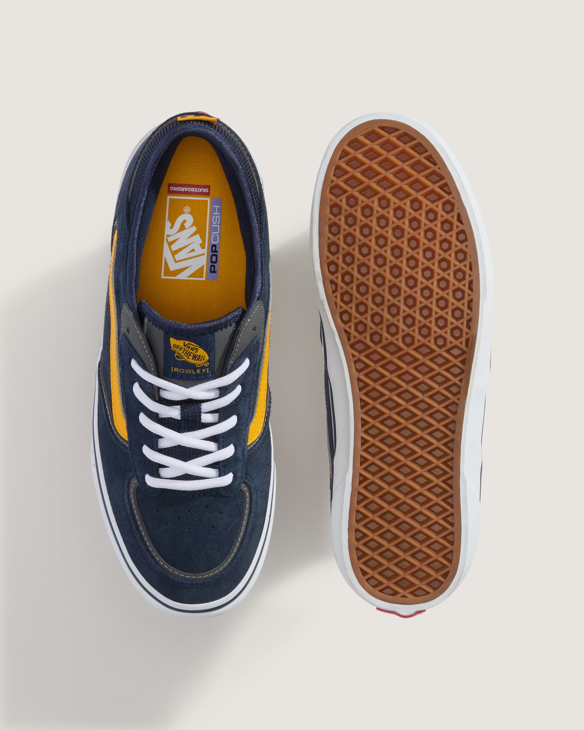 Skate Rowley Shoe VANS Navy Blue  Yellow ALT2