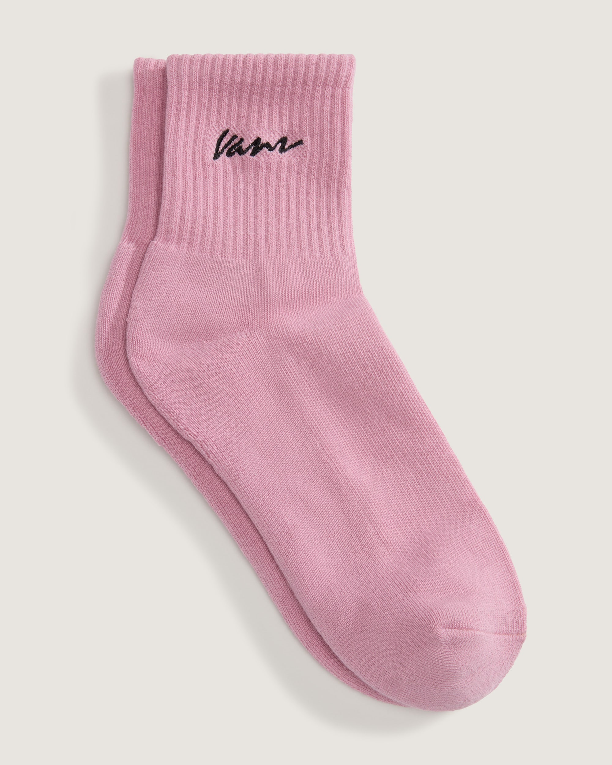 Classic Script Half Crew Socks VANS Dawn Pink ALT1