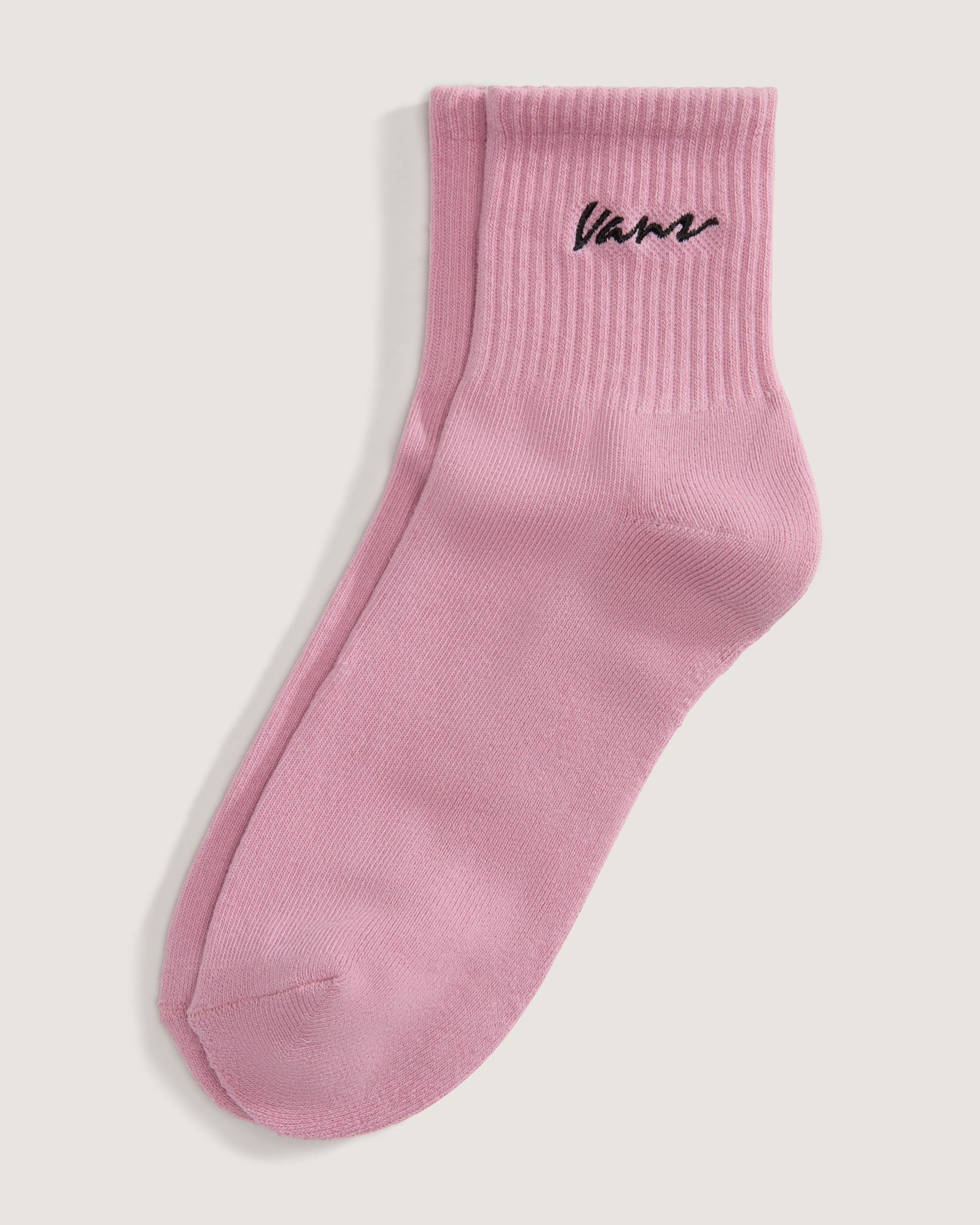 Classic Script Half Crew Socks VANS Dawn Pink HERO