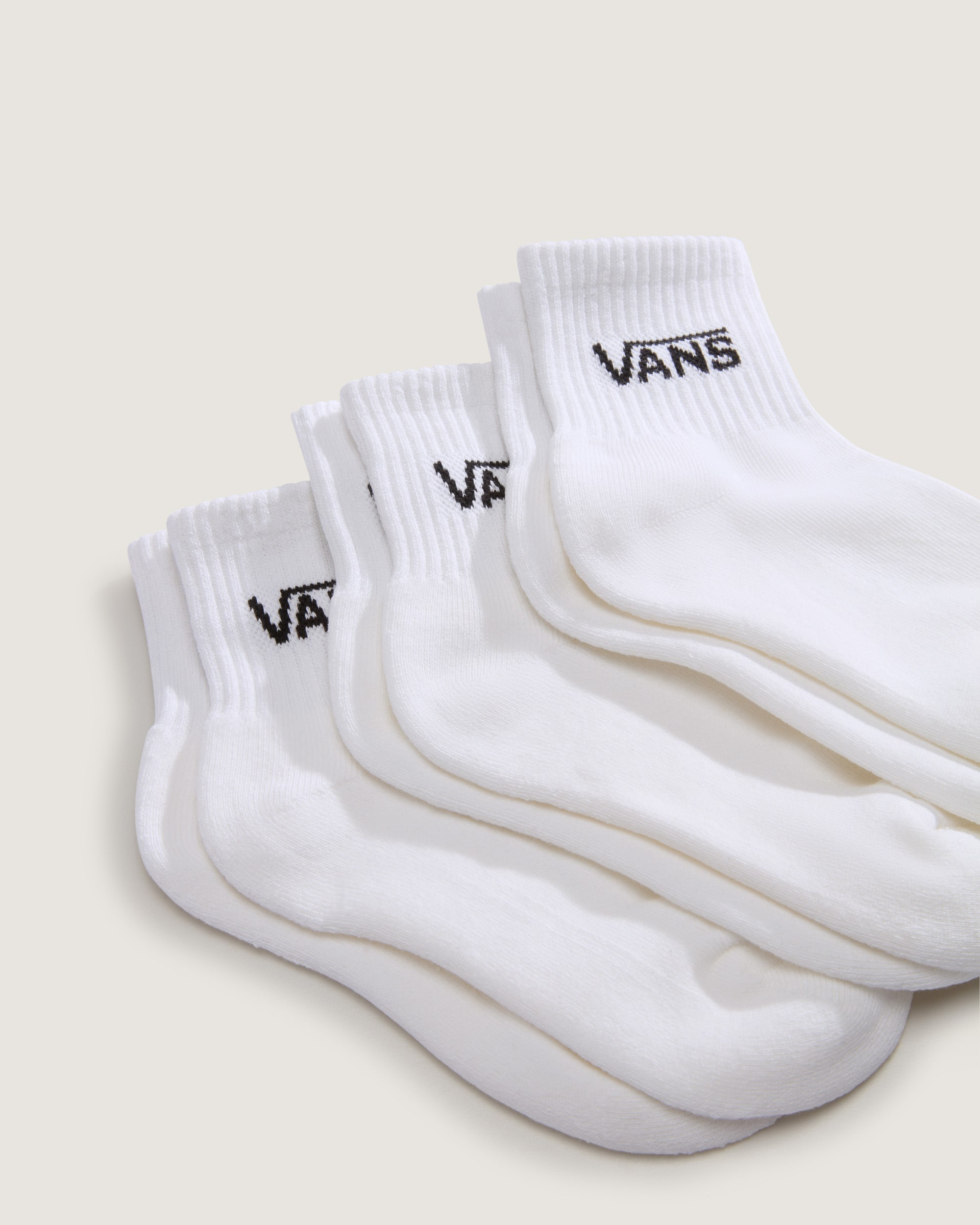 Kids Classic Half Crew Socks VANS White ALT2
