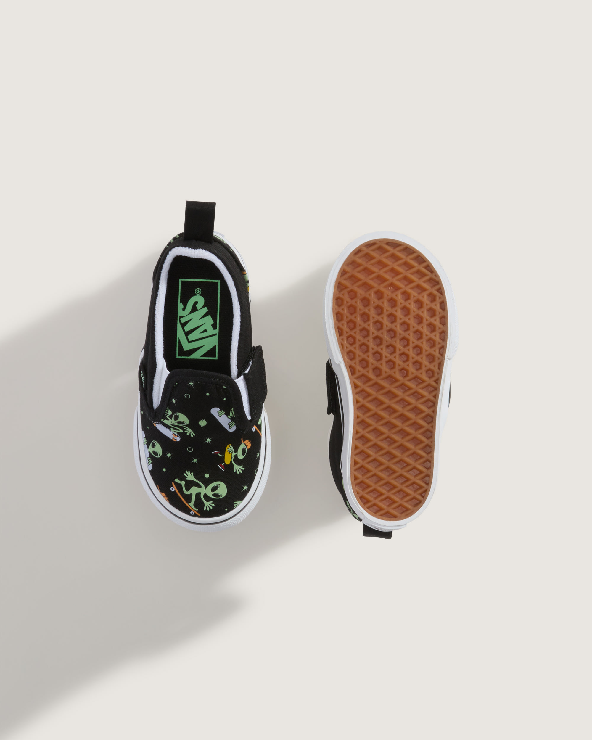 Toddler Classic SlipOn V Shoe VANS Black  Green ALT2