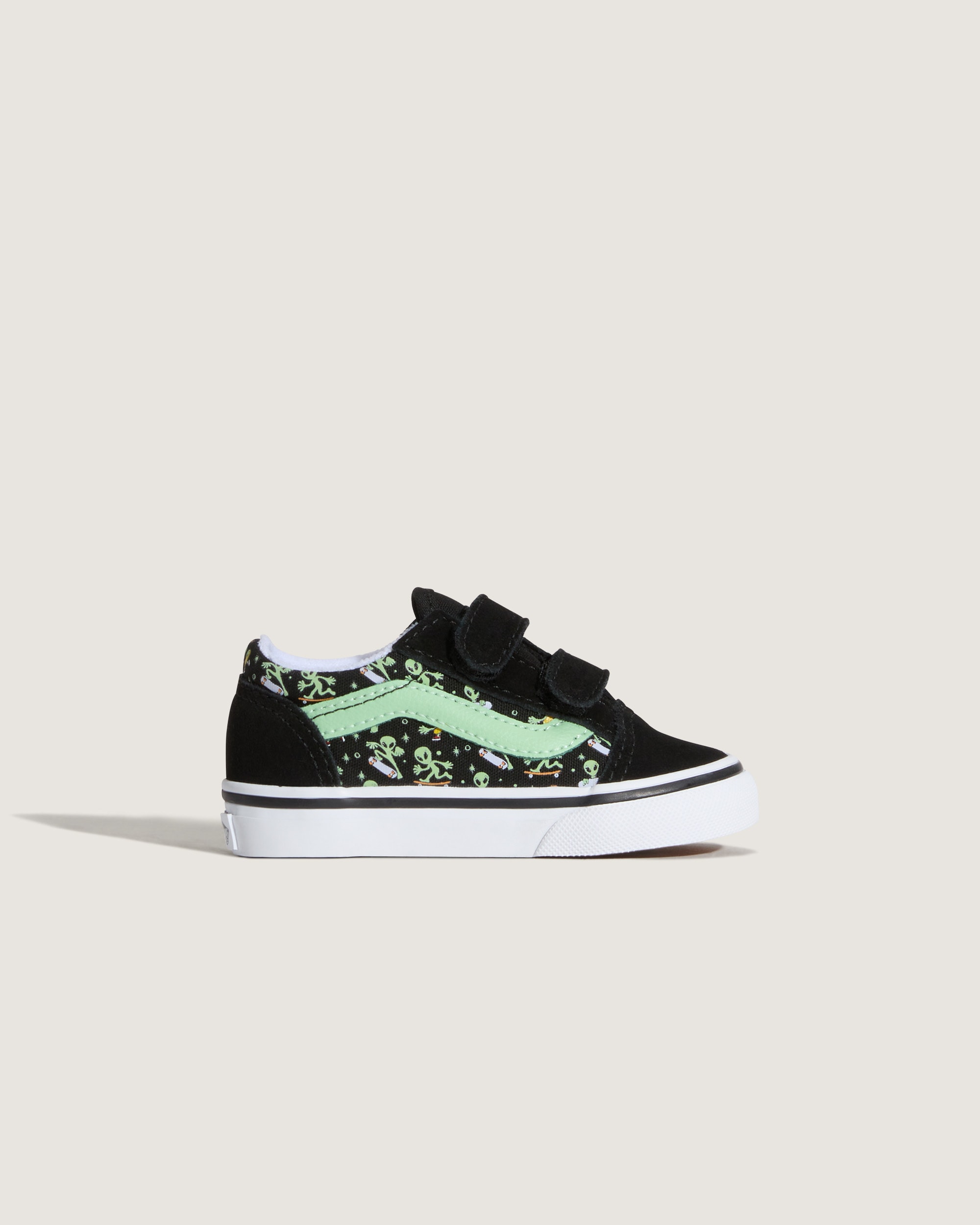 Toddler Old Skool V Shoe VANS Black  Green ALT5