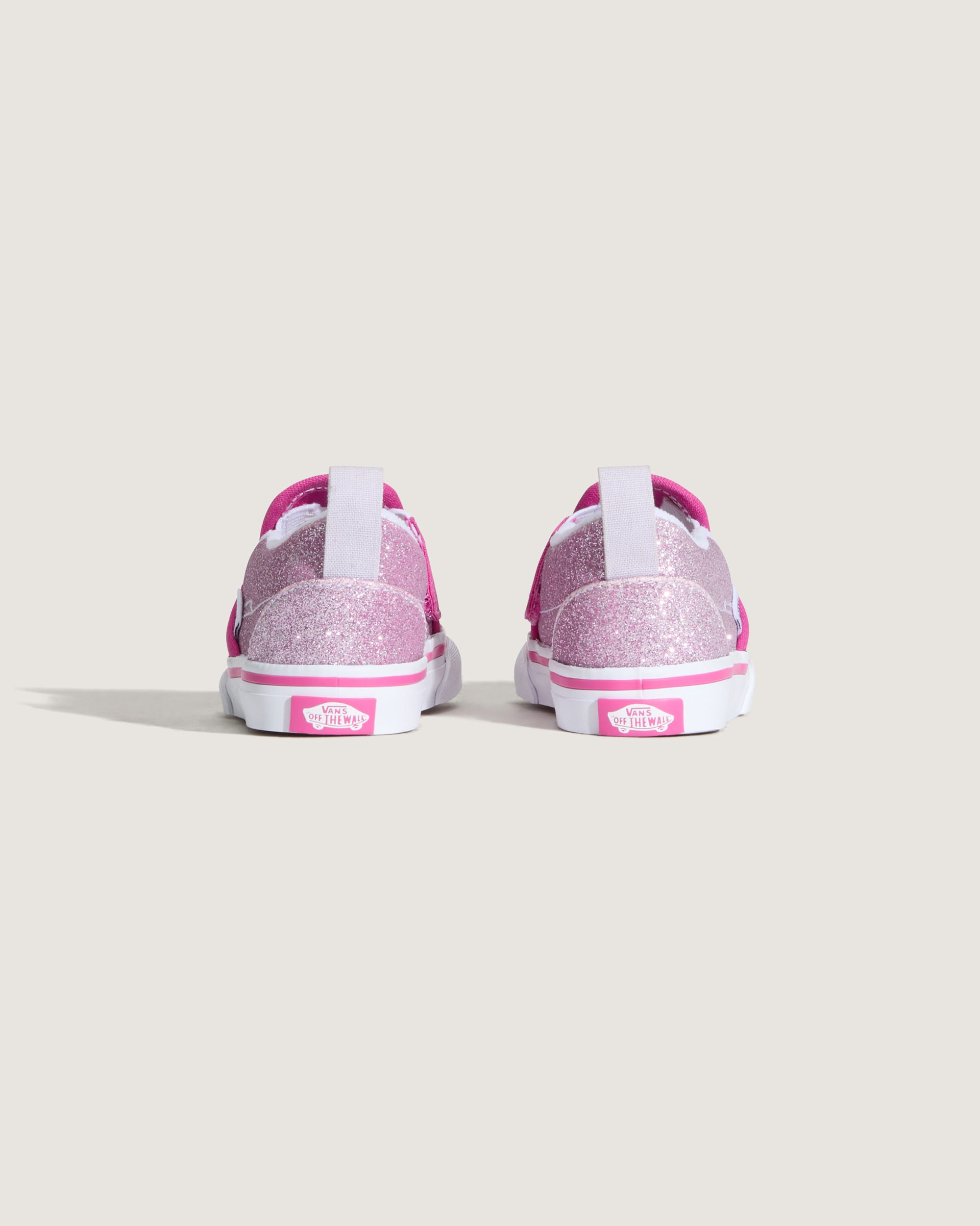 Toddler Classic SlipOn V Shoe VANS Glitter Raspberry Rose Pink ALT3
