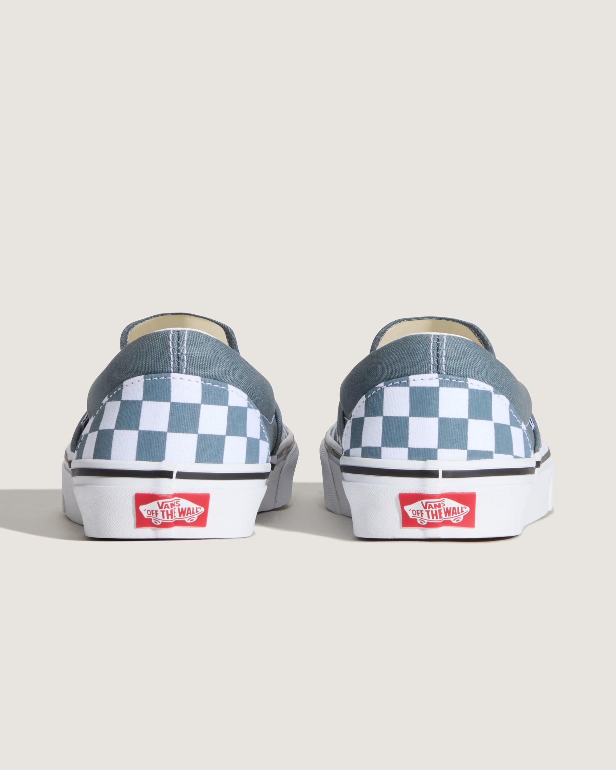 Classic SlipOn Checkerboard Shoe VANS Checkerboard Stormy Weather Blue ALT3