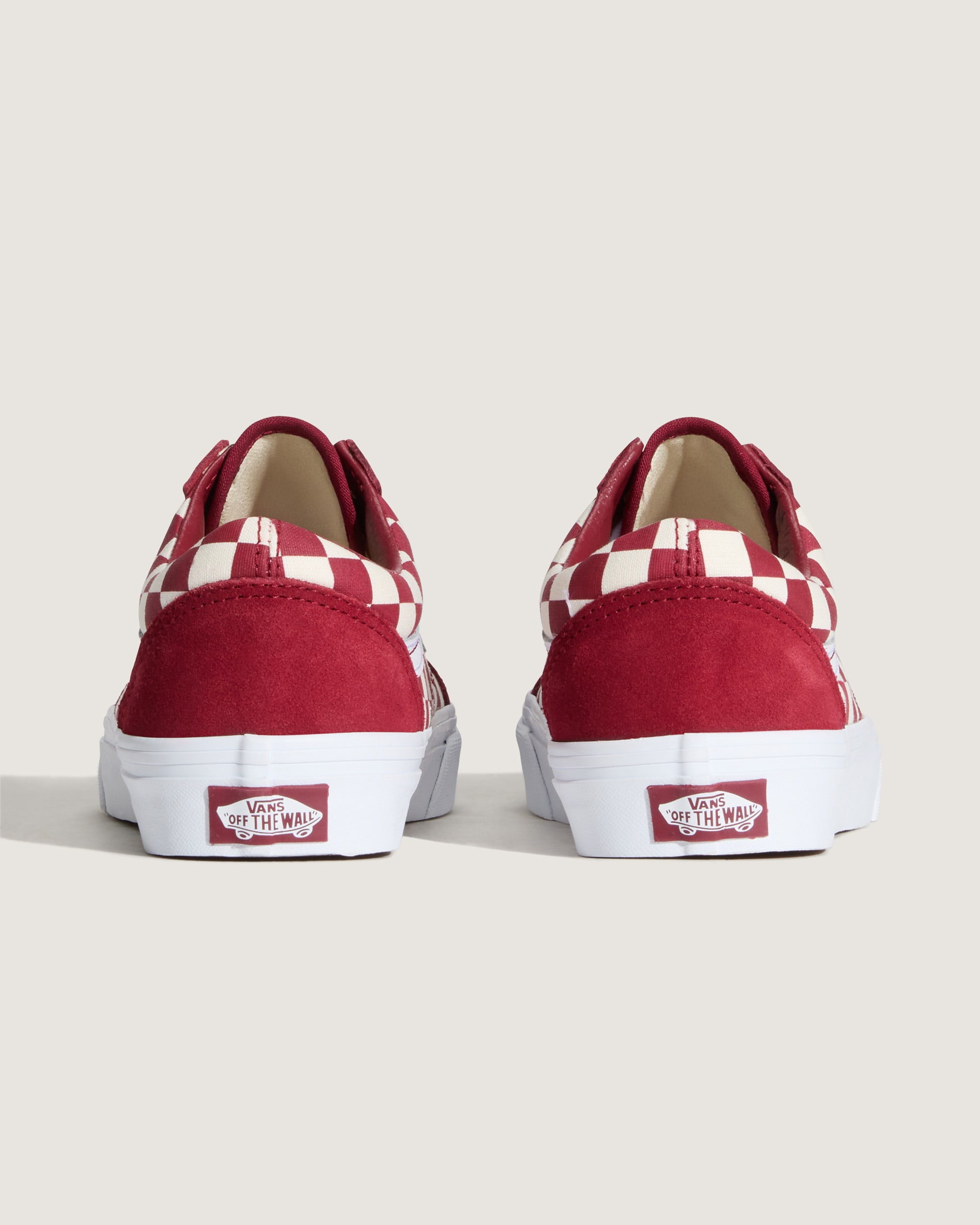 Old Skool Checkerboard Shoe VANS Checkerboard Red ALT3