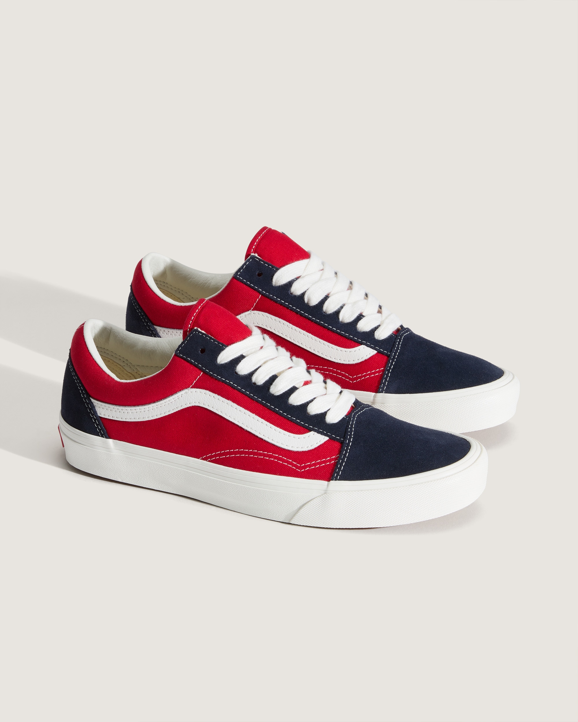 Old Skool Shoe VANS Navy Blue  Red ALT1