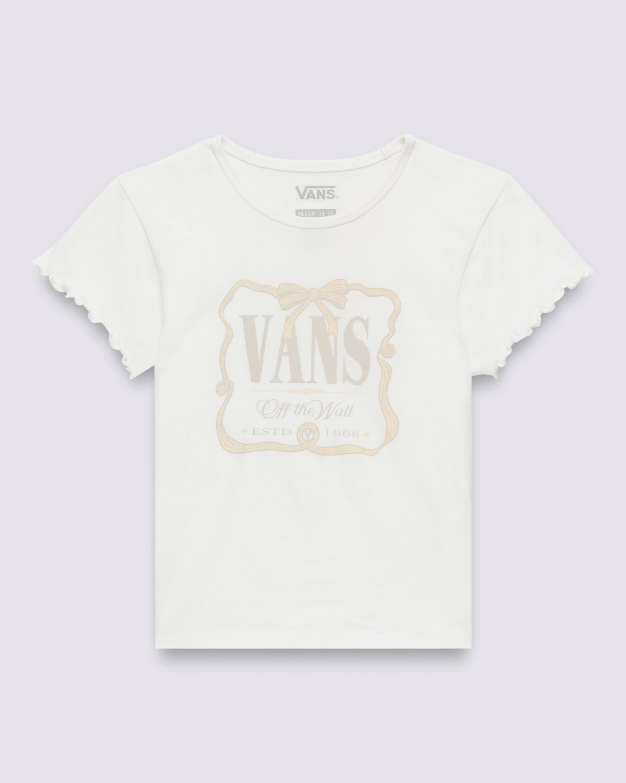 Kids Bow Ribbon Mini Tee VANS Marshmallow White HERO