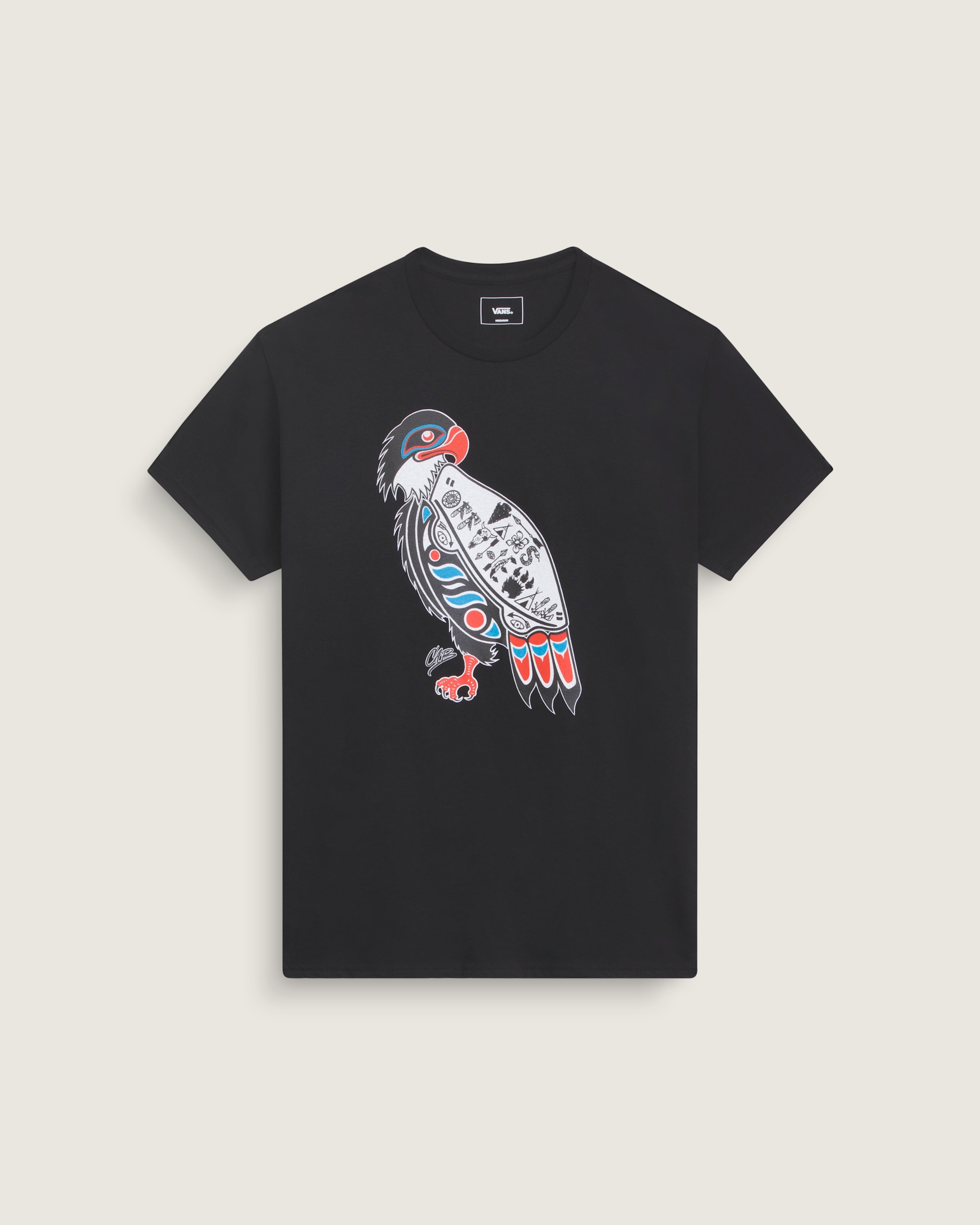 Van Doren Approved X All Nations TShirt VANS Black HERO