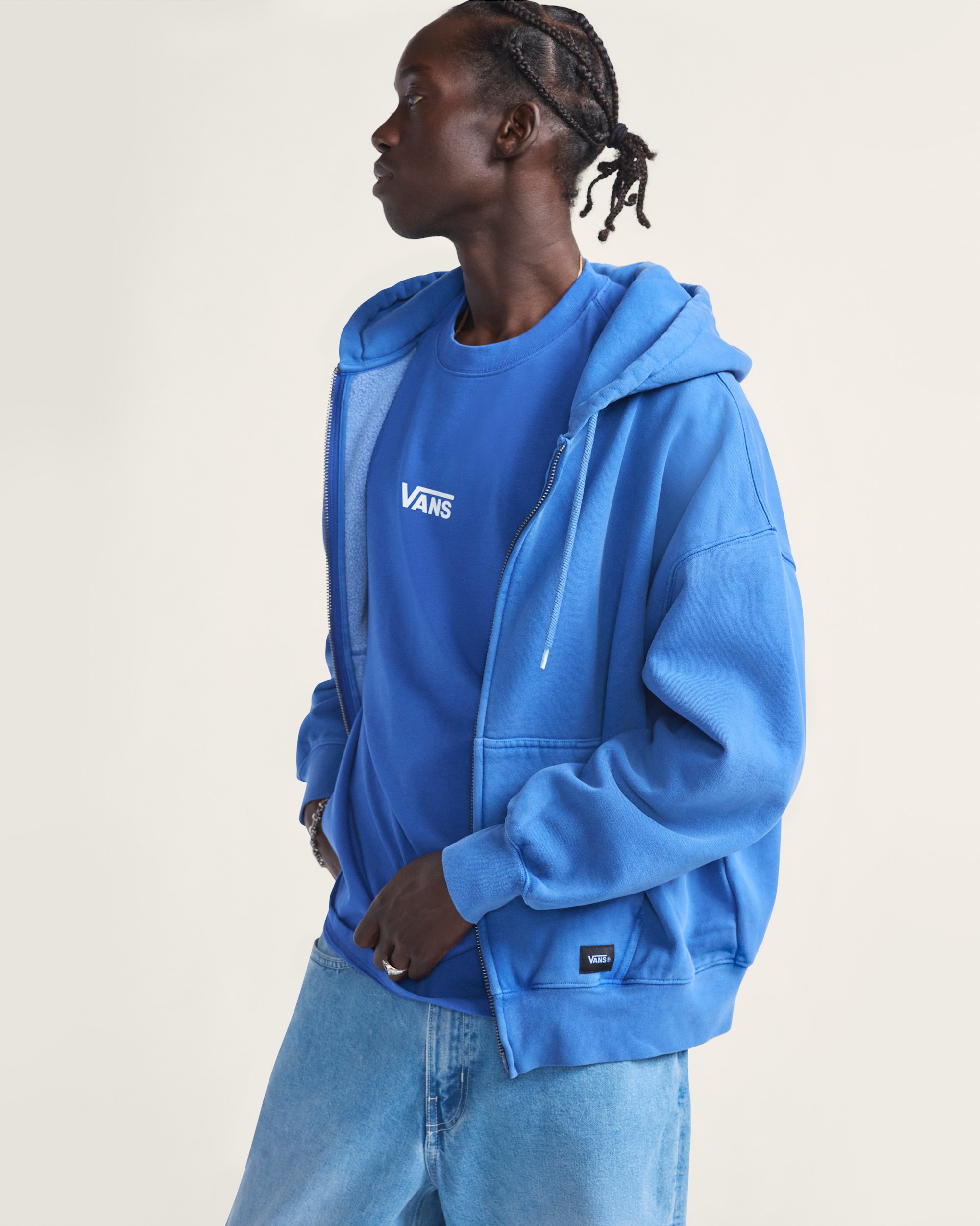 Premium Zip Hoodie VANS True Blue ALT2