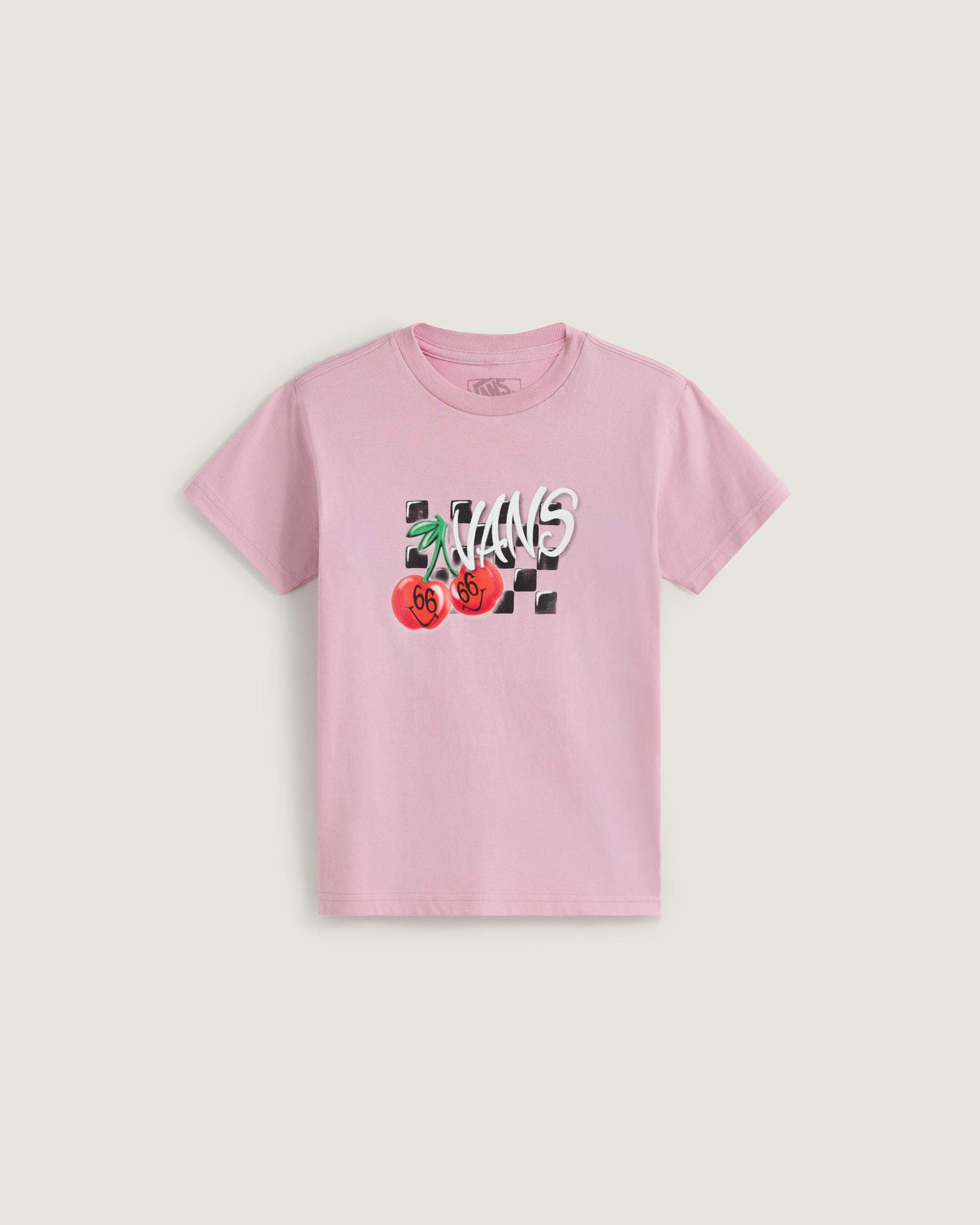 Little Kids Checker Cherries TShirt VANS Dawn Pink HERO