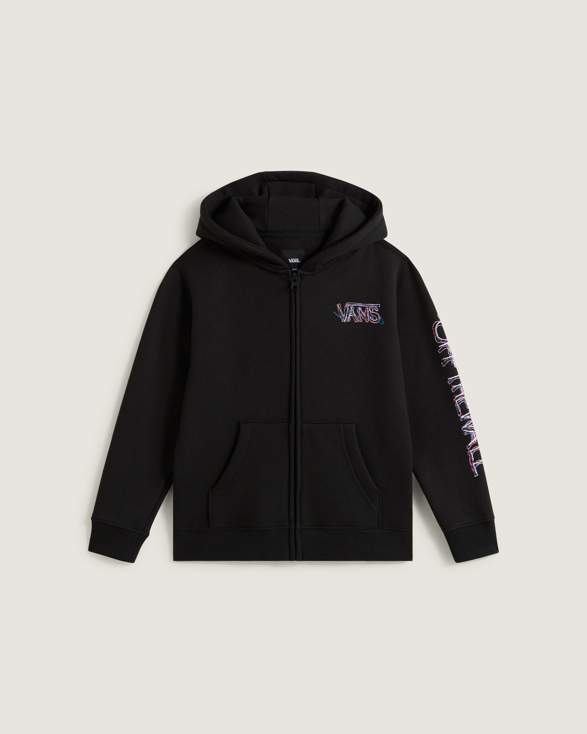 Little Kids Scribbled Past Zip Hoodie VANS Black HERO