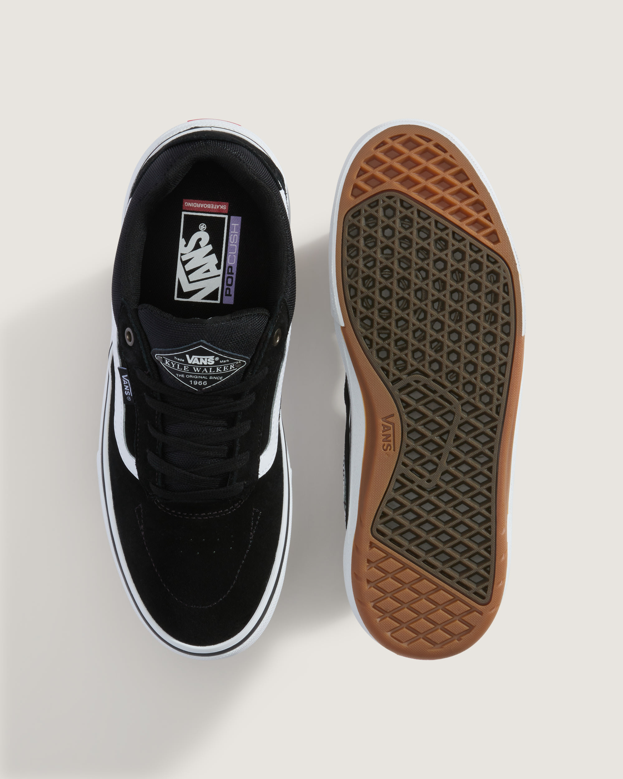 Skate Kyle Walker Wafflecup Shoe VANS Black  White ALT2