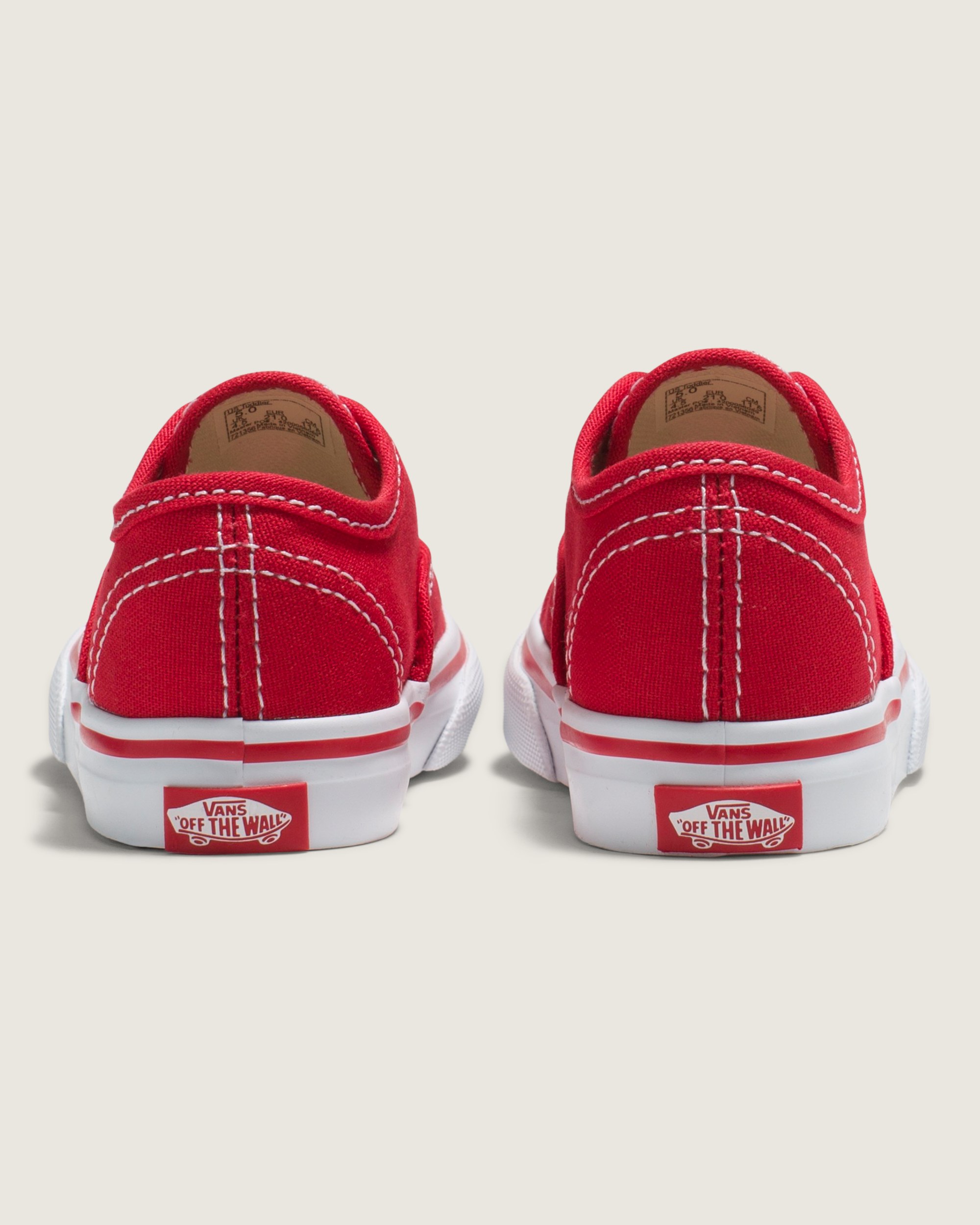 Toddler Authentic Shoe VANS Red ALT3