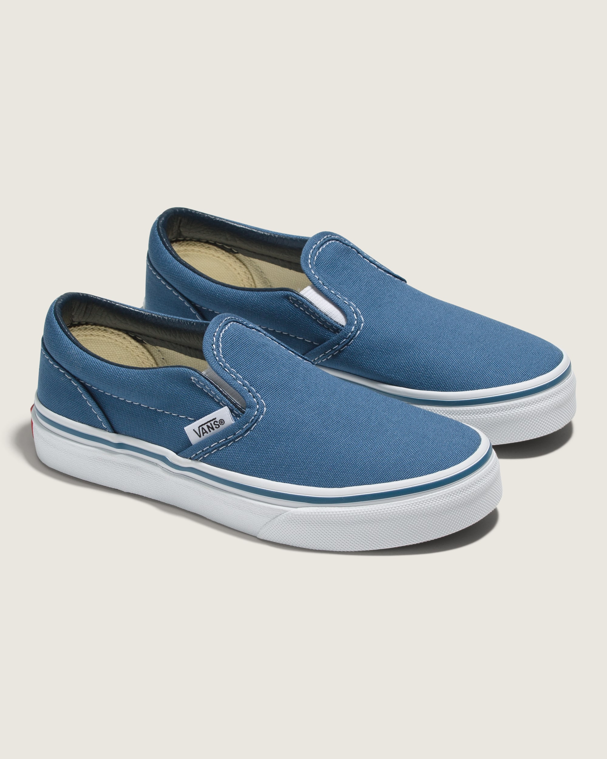 Little Kids SlipOn Shoe VANS Navy Blue  White ALT1