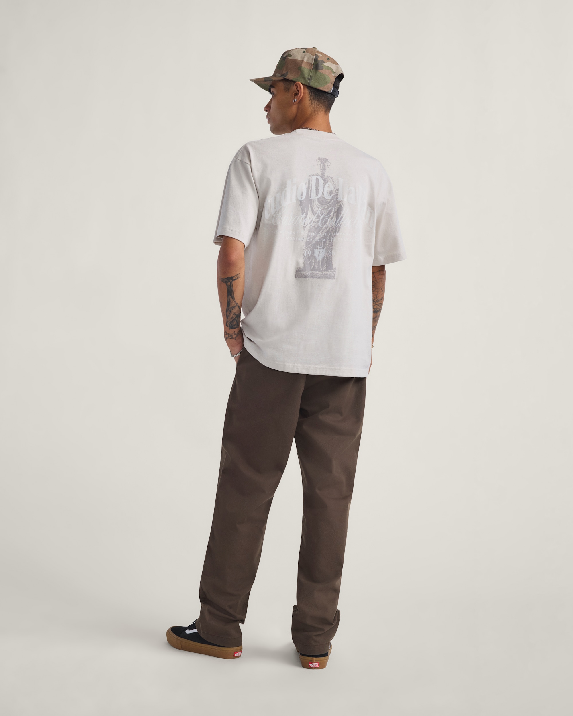 Authentic Chino Relaxed Pants VANS Coal Brown ALT4