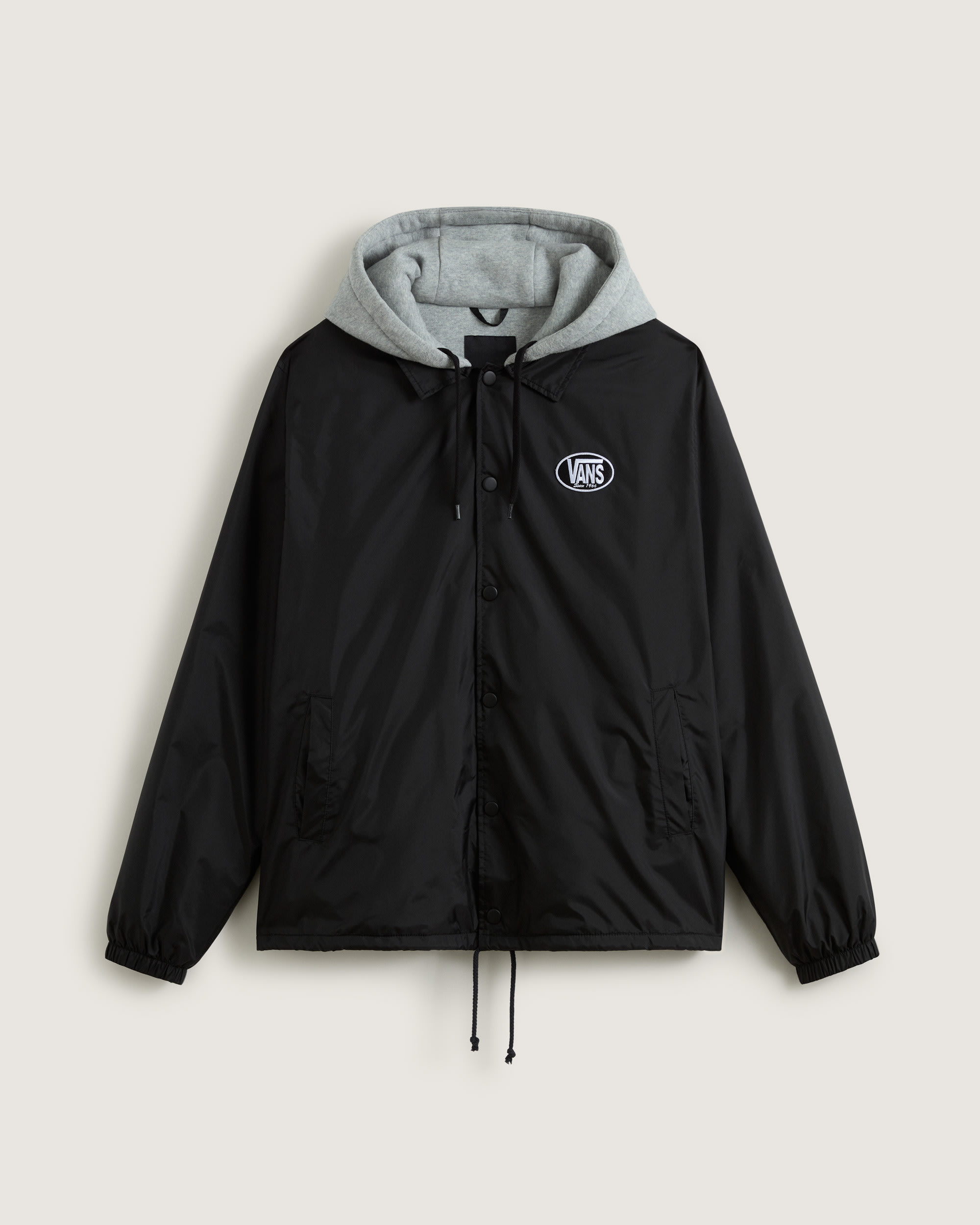 Riley Hooded Coachs Jacket VANS Black HERO