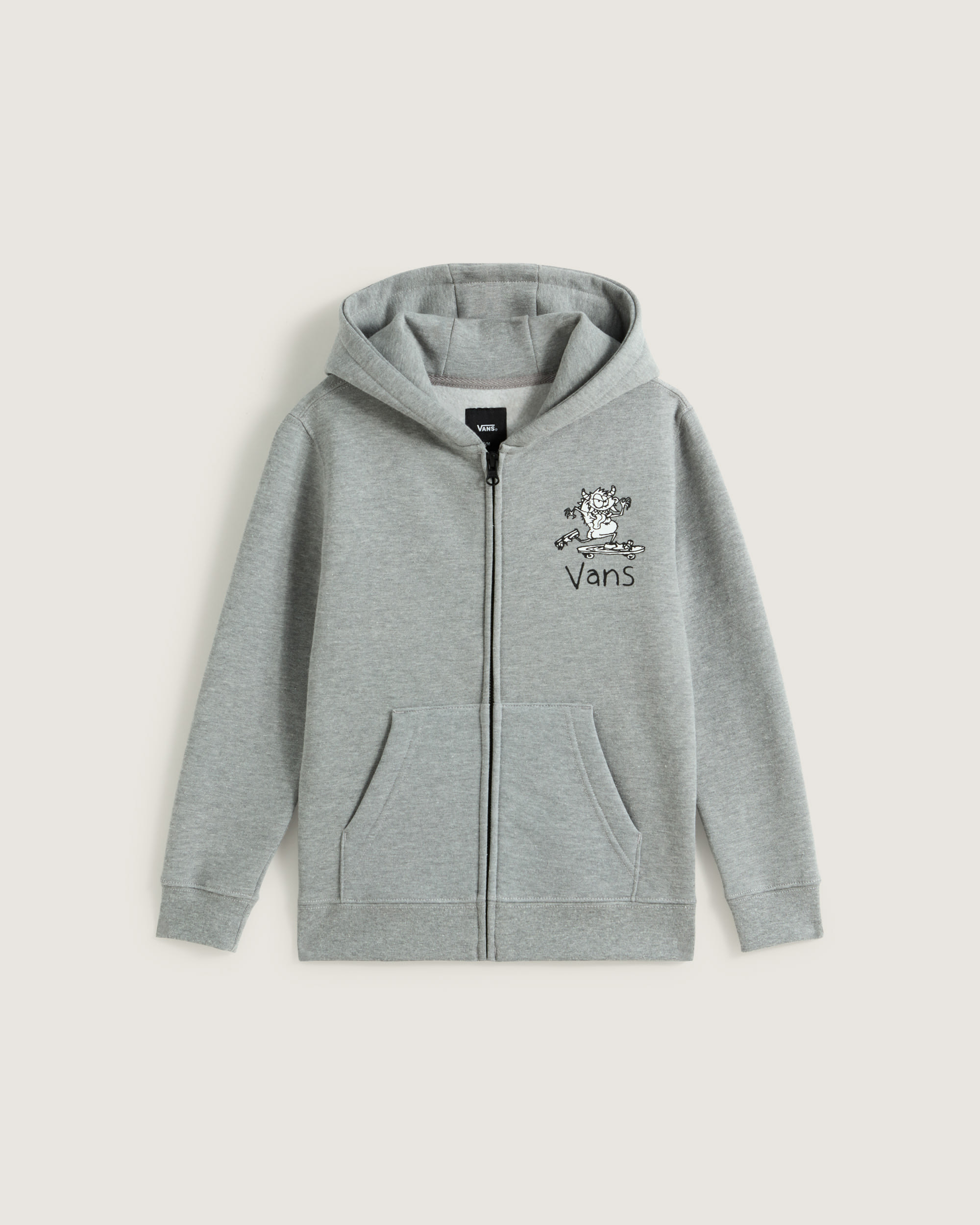 Little Kids Sk8 Posse Zip Hoodie VANS Cement Heather Grey ALT5