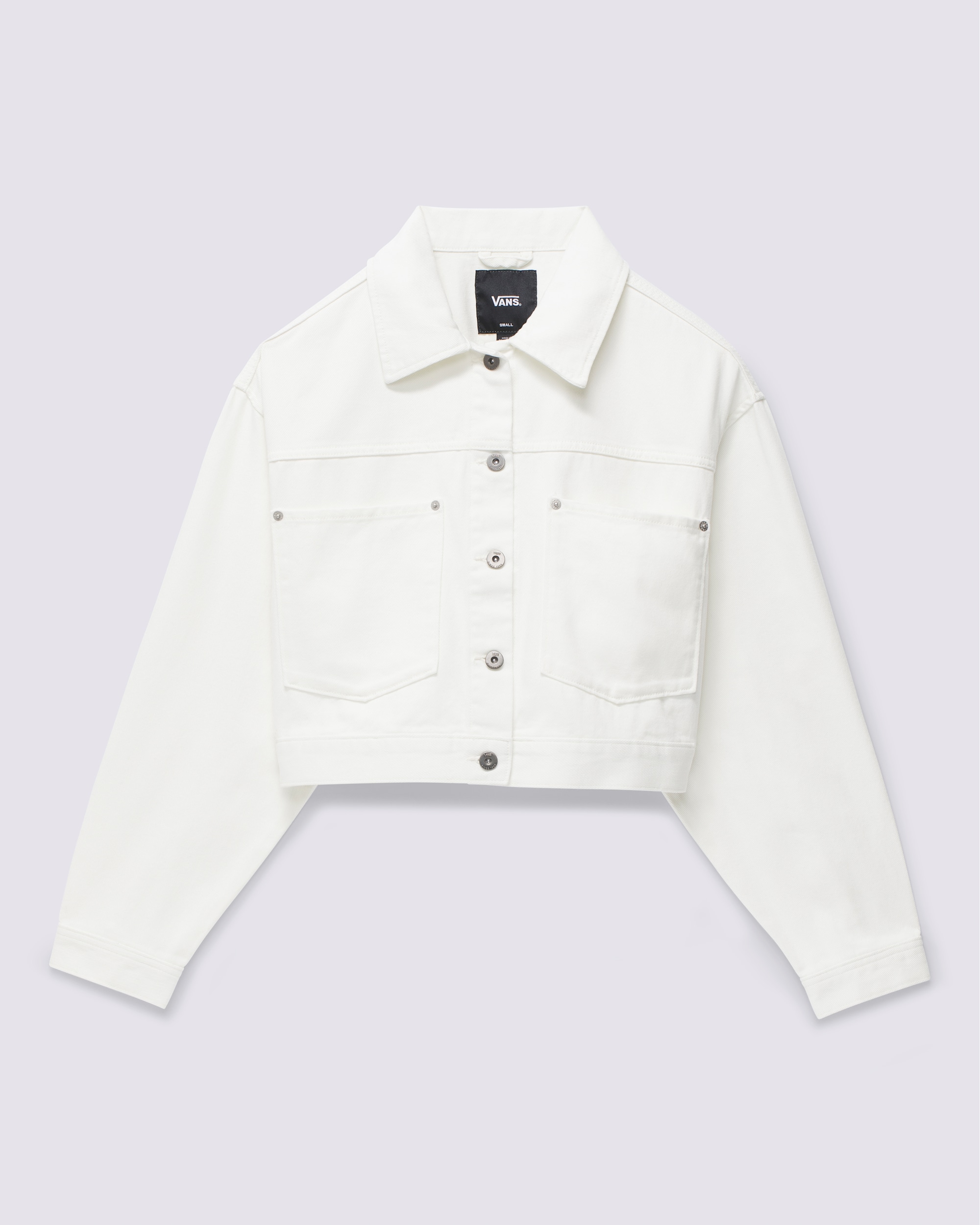 Raynes Crop Trucker Jacket VANS Marshmallow White HERO