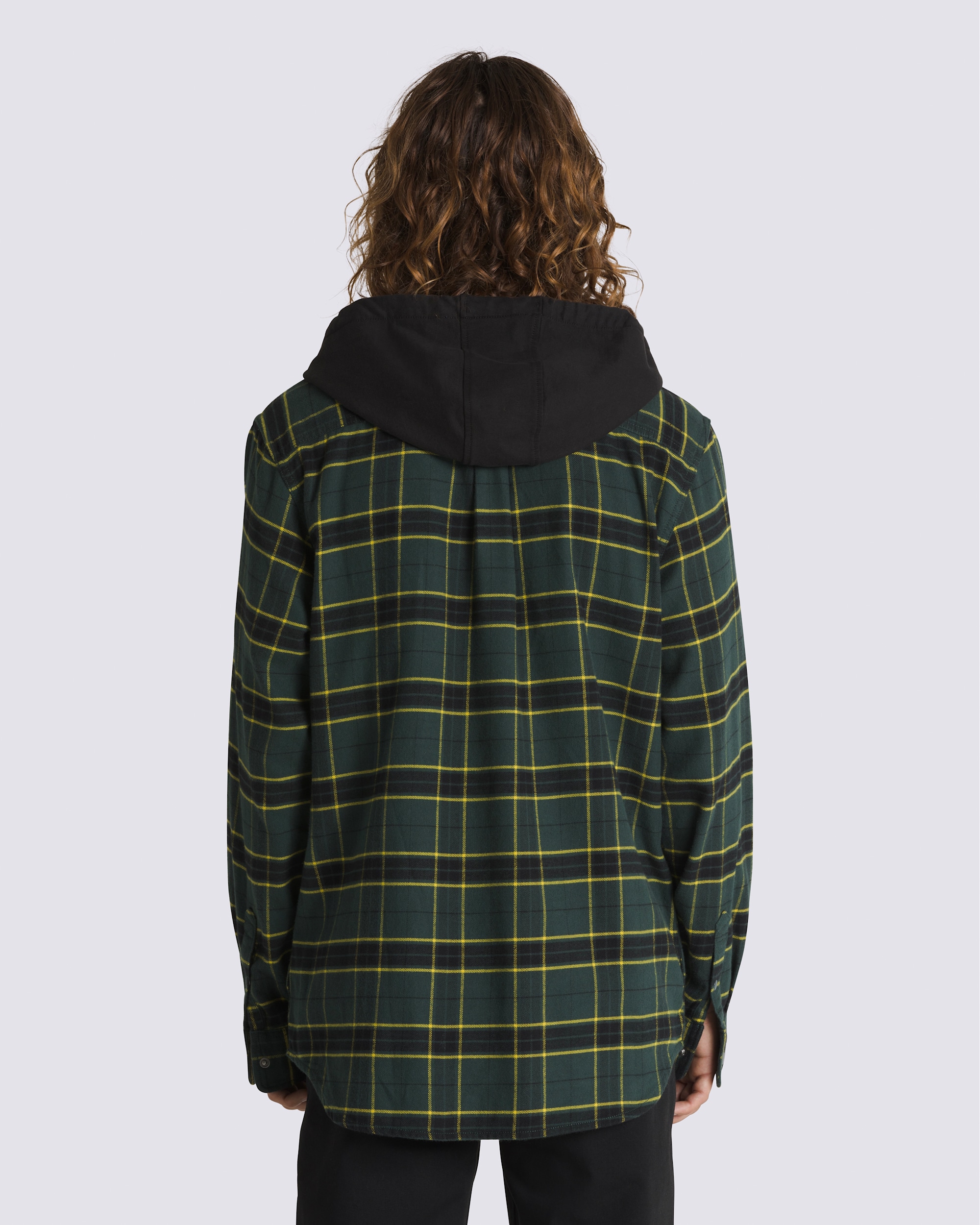 Parkway Hooded Long Sleeve Shirt VANS Green Gables  Black ALT2