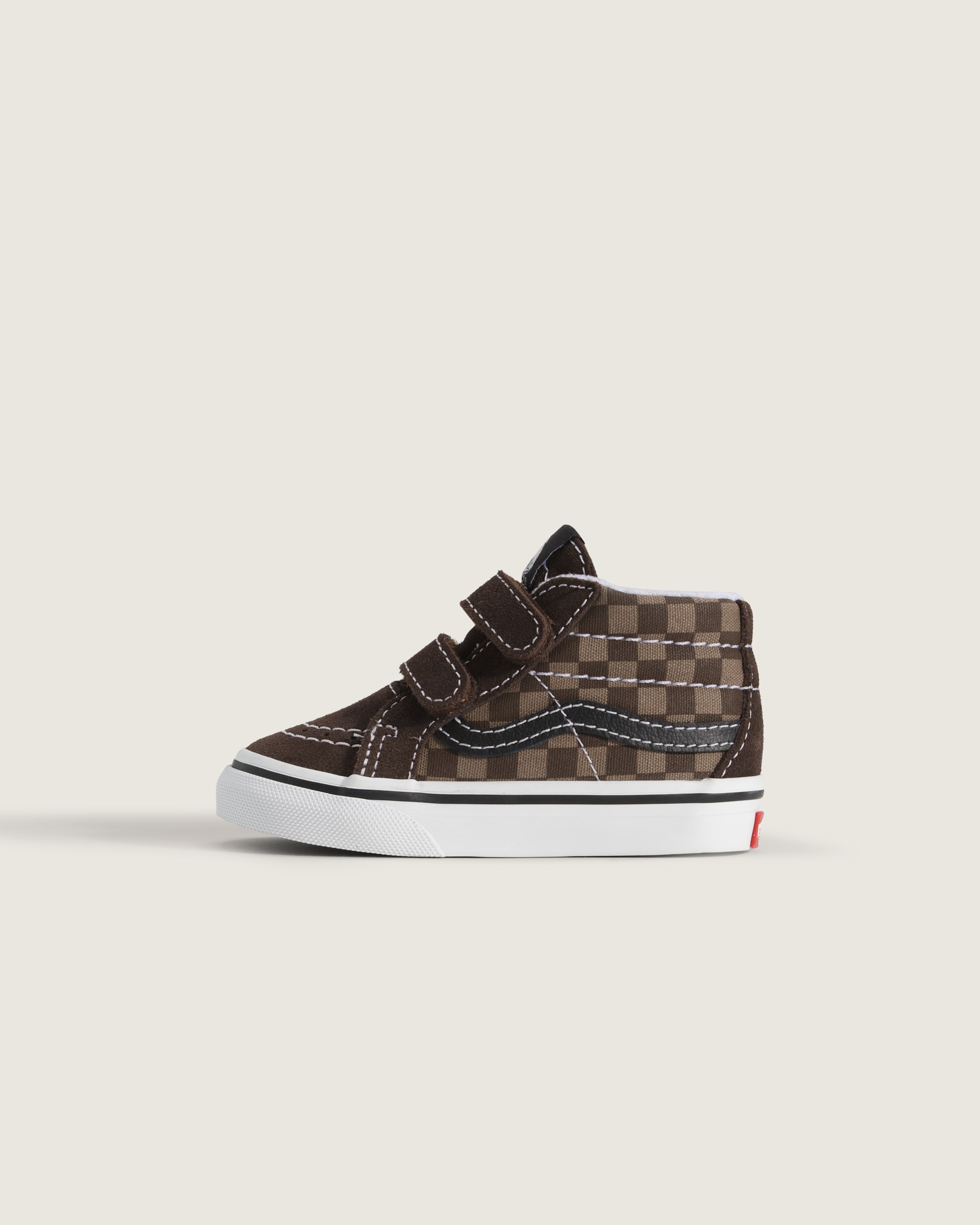 Toddler Sk8Mid V Checkerboard Shoe VANS Checkerboard Brown HERO