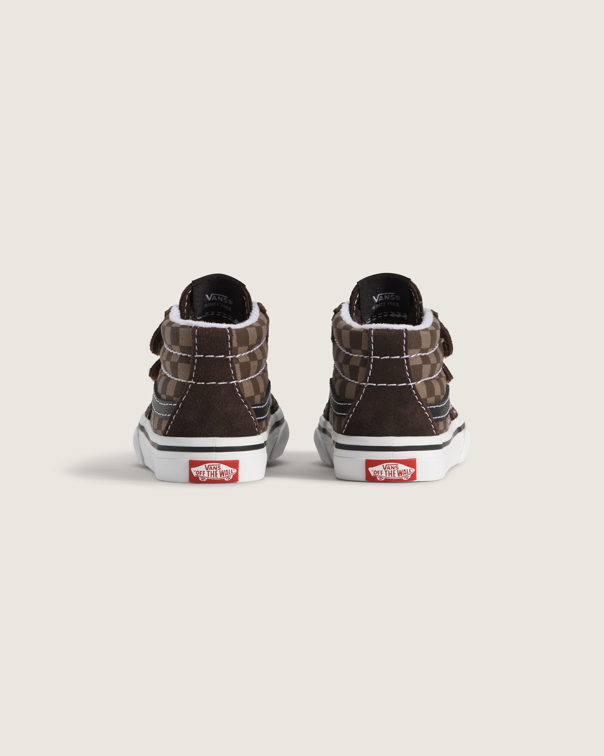 Toddler Sk8Mid V Checkerboard Shoe VANS Checkerboard Brown ALT3