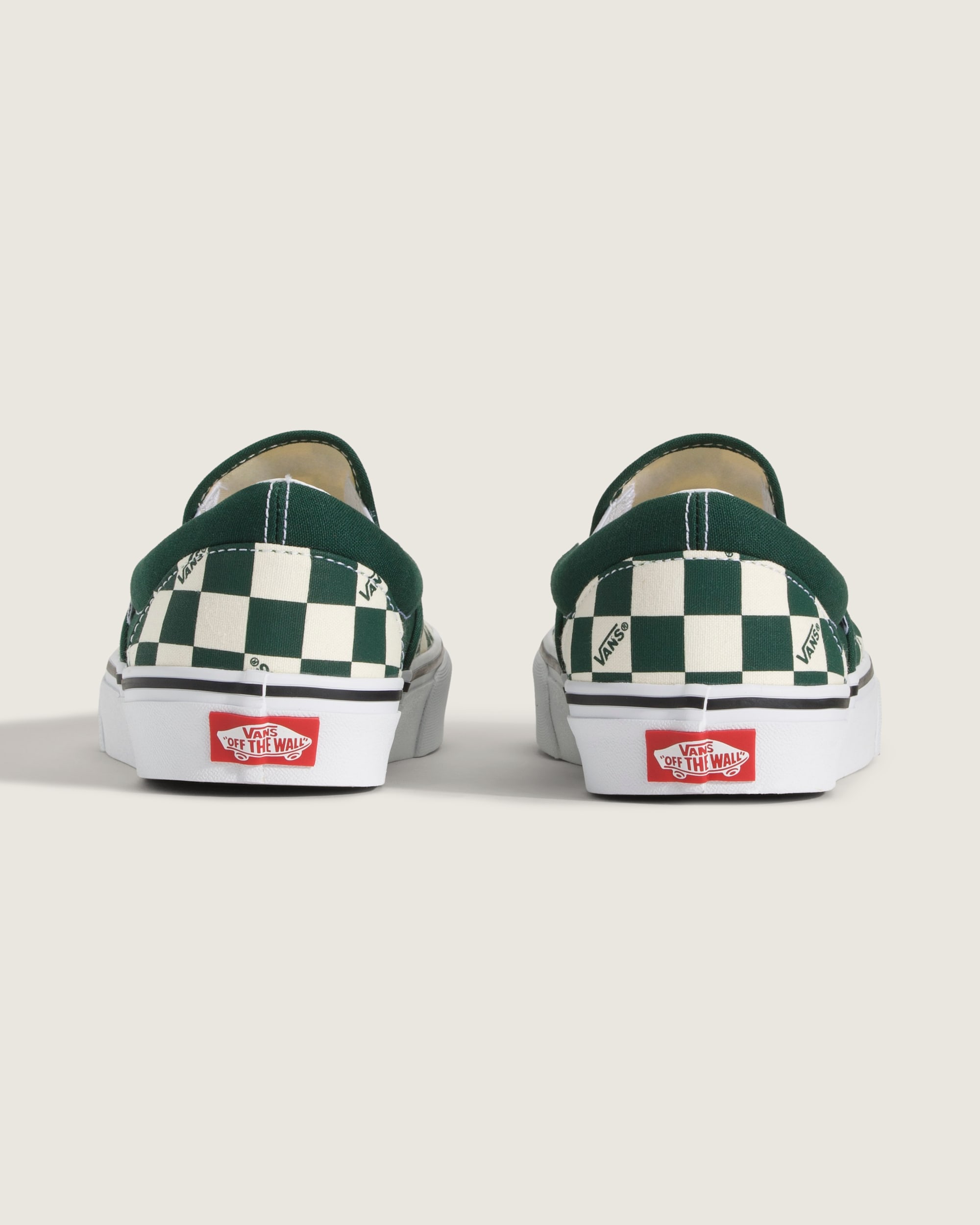 Classic SlipOn Checkerboard Shoe VANS Checkerboard Emerald Green ALT3