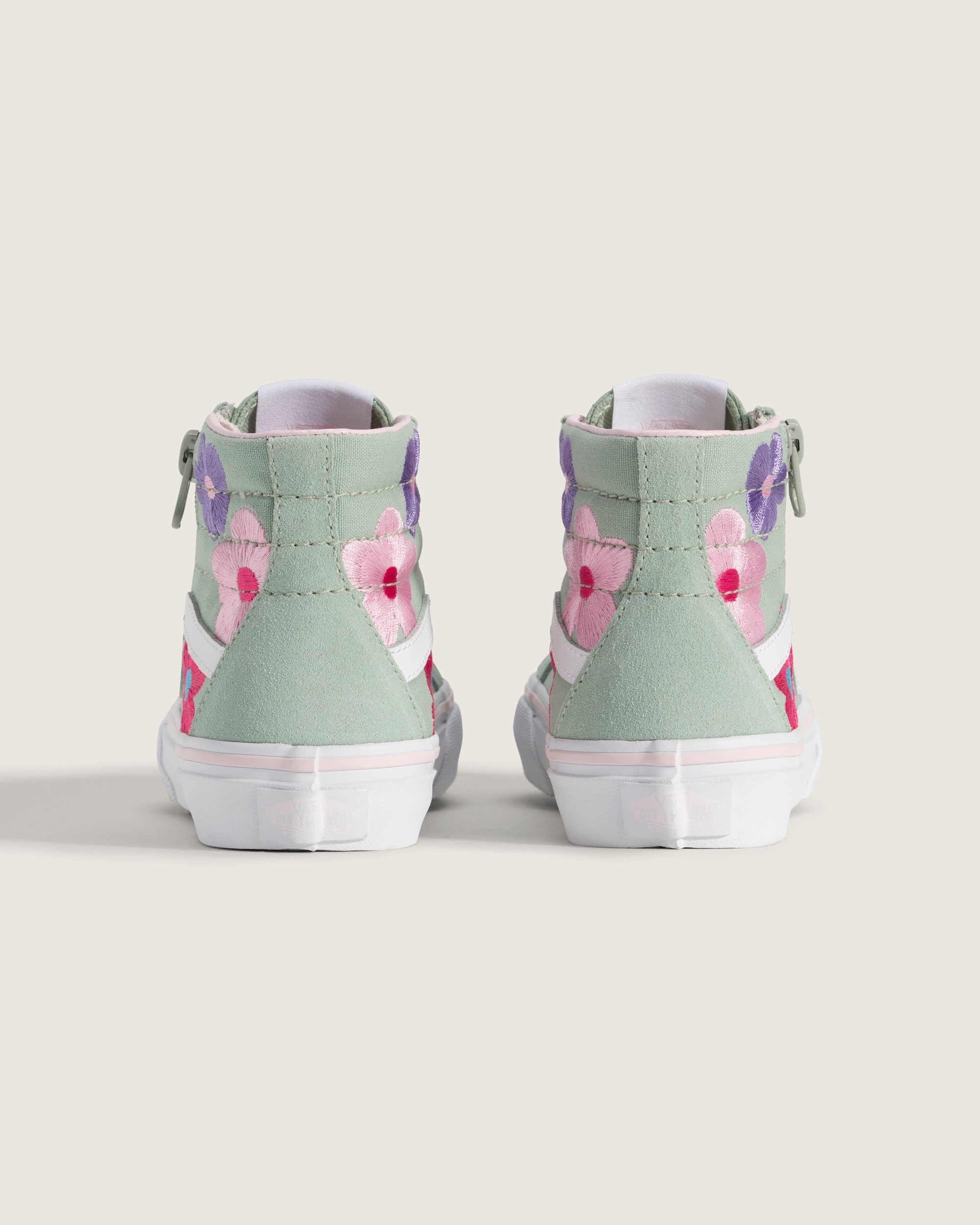 Little Kids Sk8Hi Side Zip Shoe VANS Grey  Olive Green ALT3