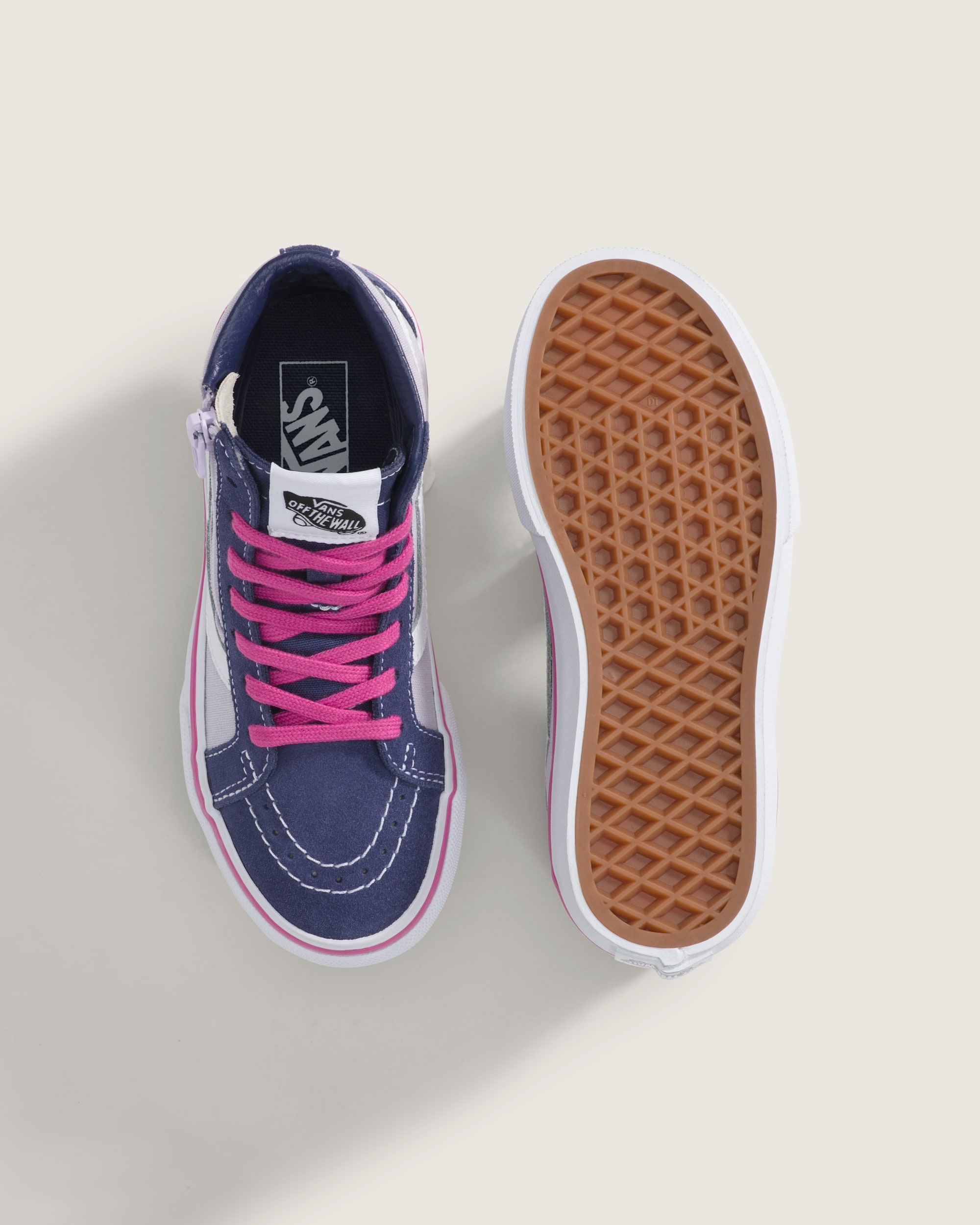 Little Kids Sk8Hi Side Zip Shoe VANS Deep Twilight Blue  Lilac Mist ALT2