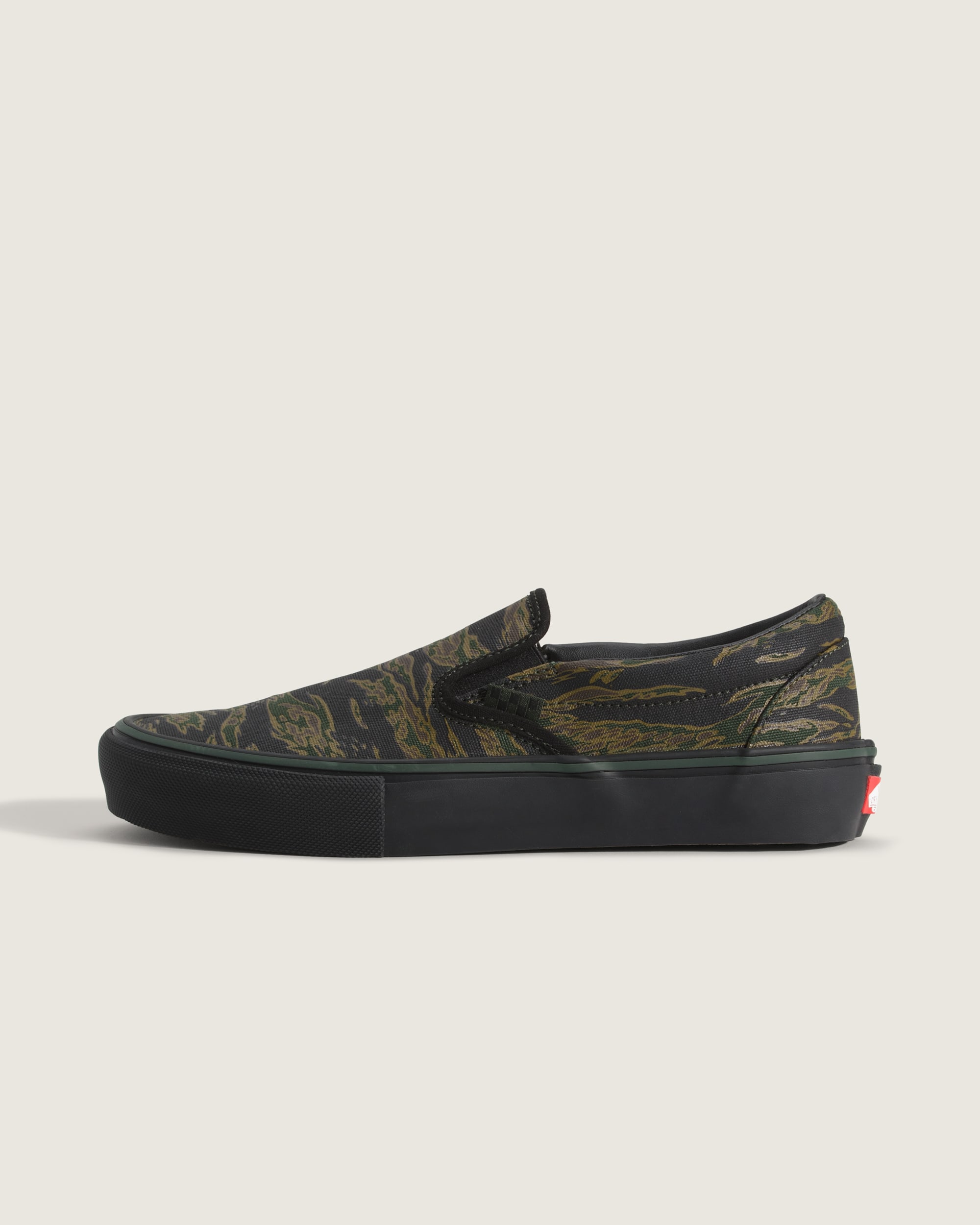 Skate SlipOn Shoe VANS Camo Green  Black HERO