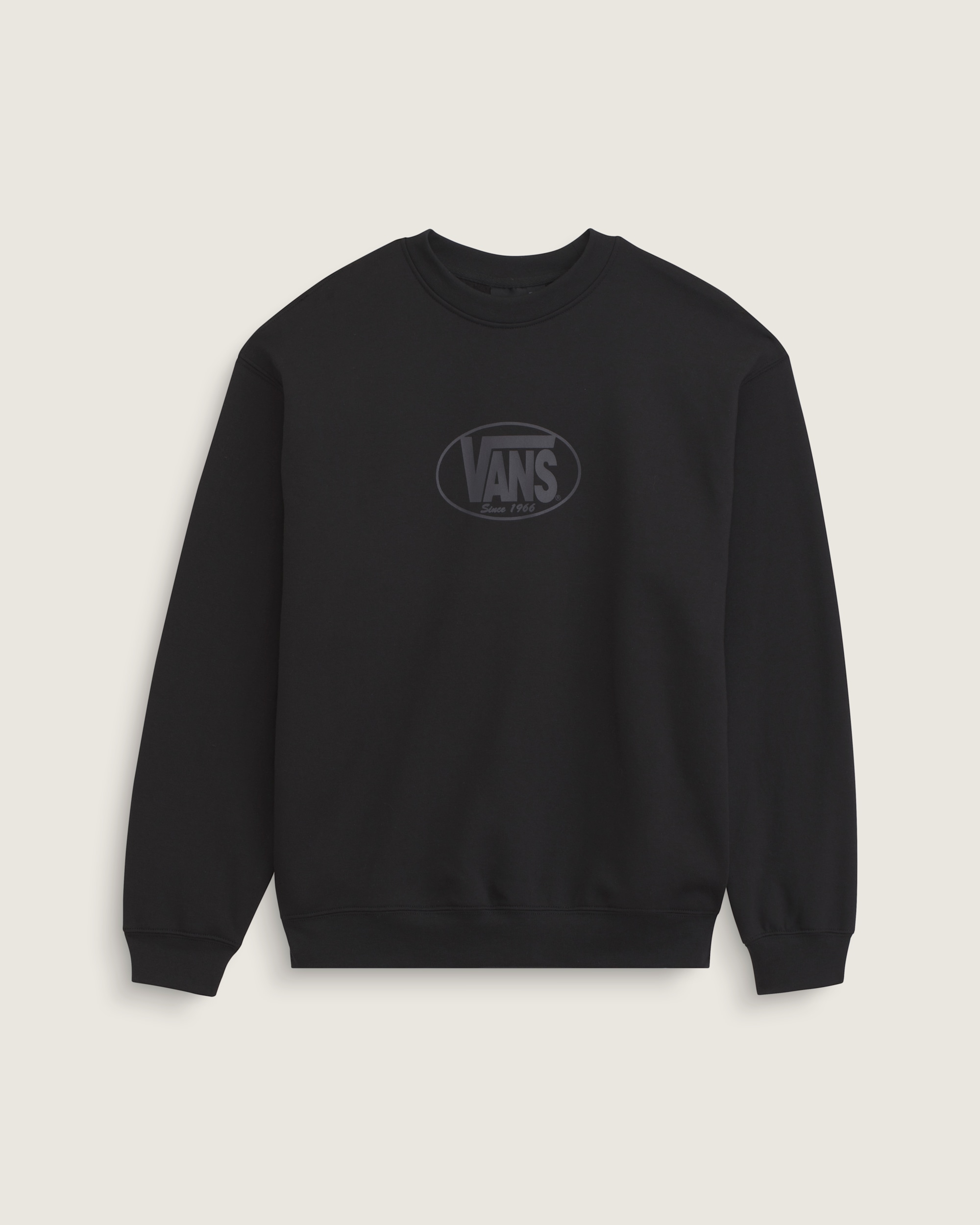 Classic Oval Crew Sweatshirt VANS Black HERO