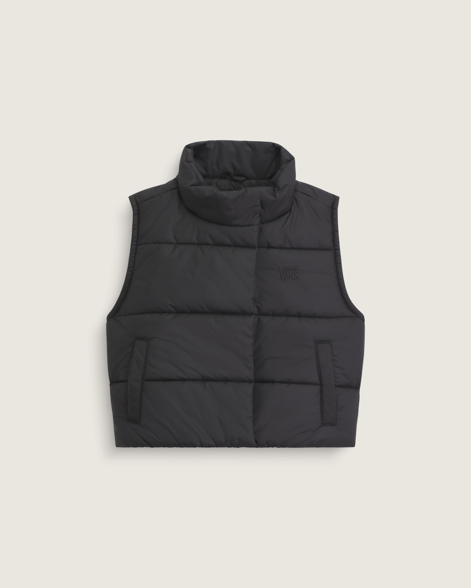 Hillgate Cropped Vest en Black | Vans CA