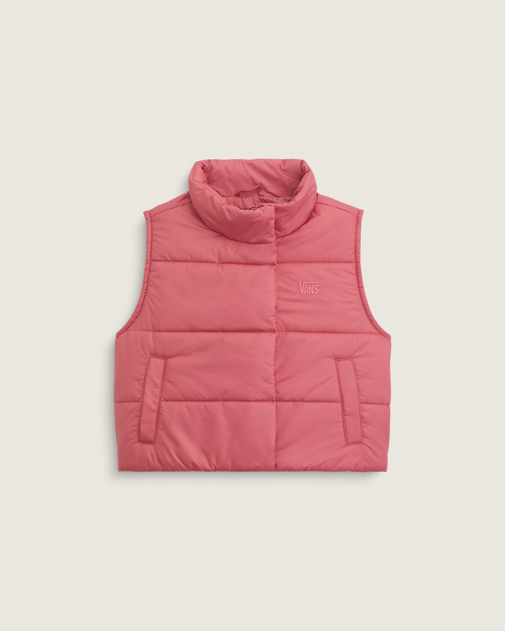 Hillgate Cropped Vest VANS Mauvewood Pink HERO