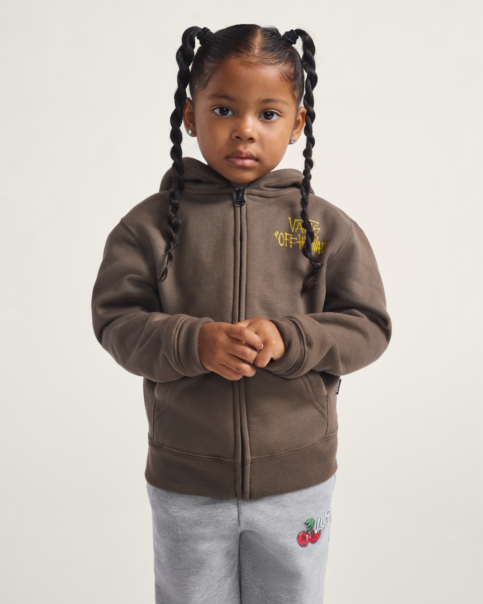 Little Kids Stomper Zip Hoodie VANS Coal Brown ALT1
