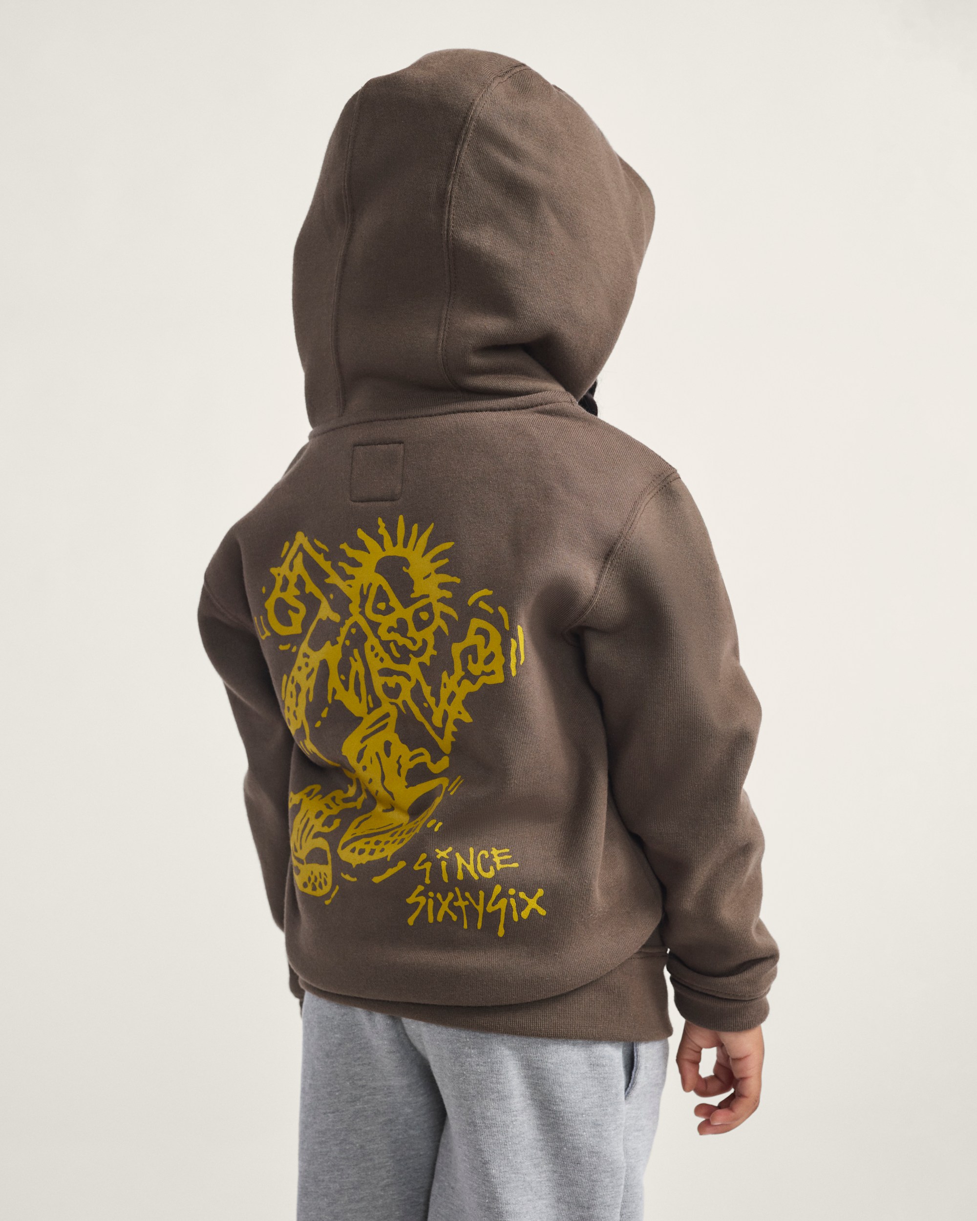 Little Kids Stomper Zip Hoodie VANS Coal Brown ALT2