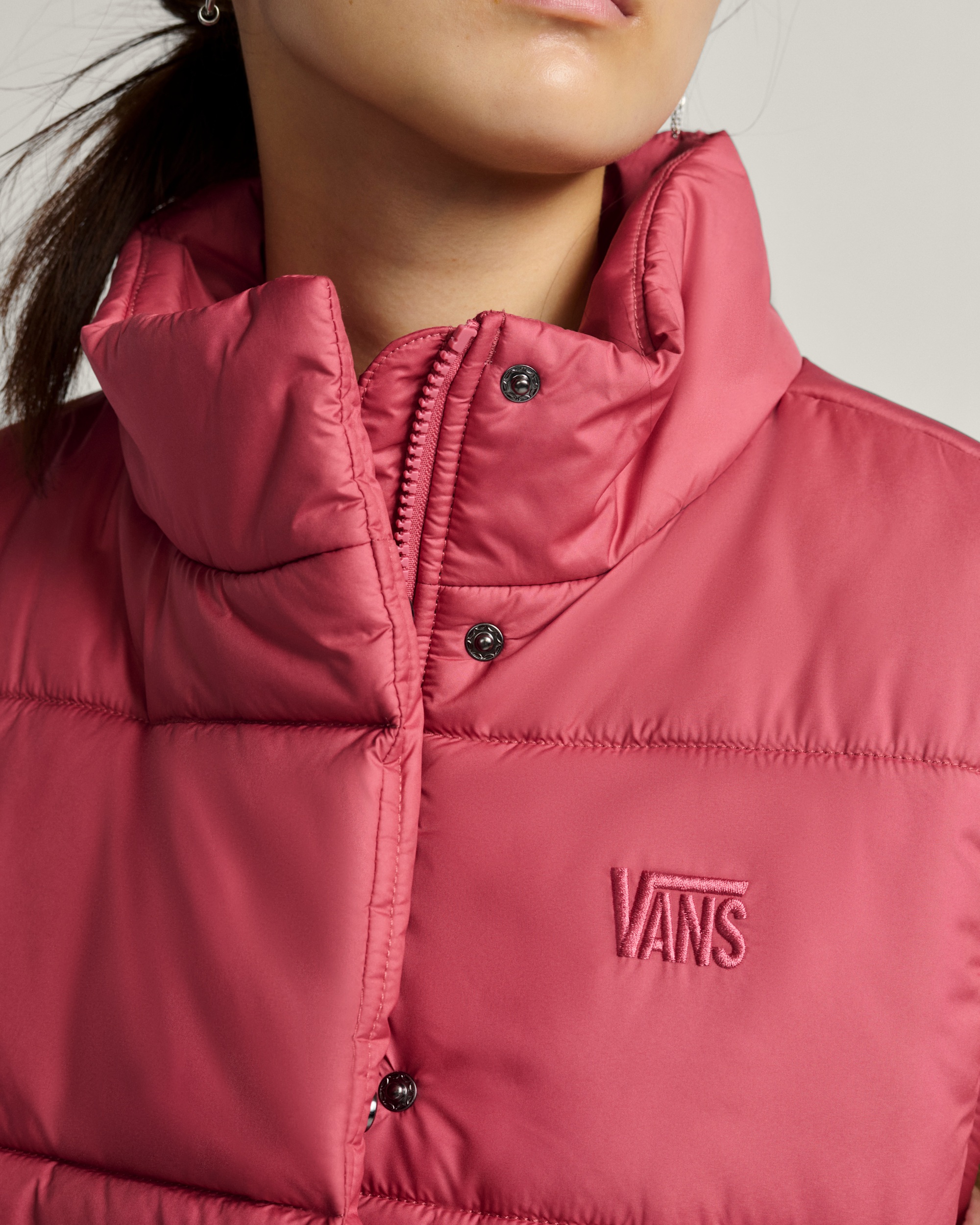 Hillgate Cropped Vest VANS Mauvewood Pink ALT5