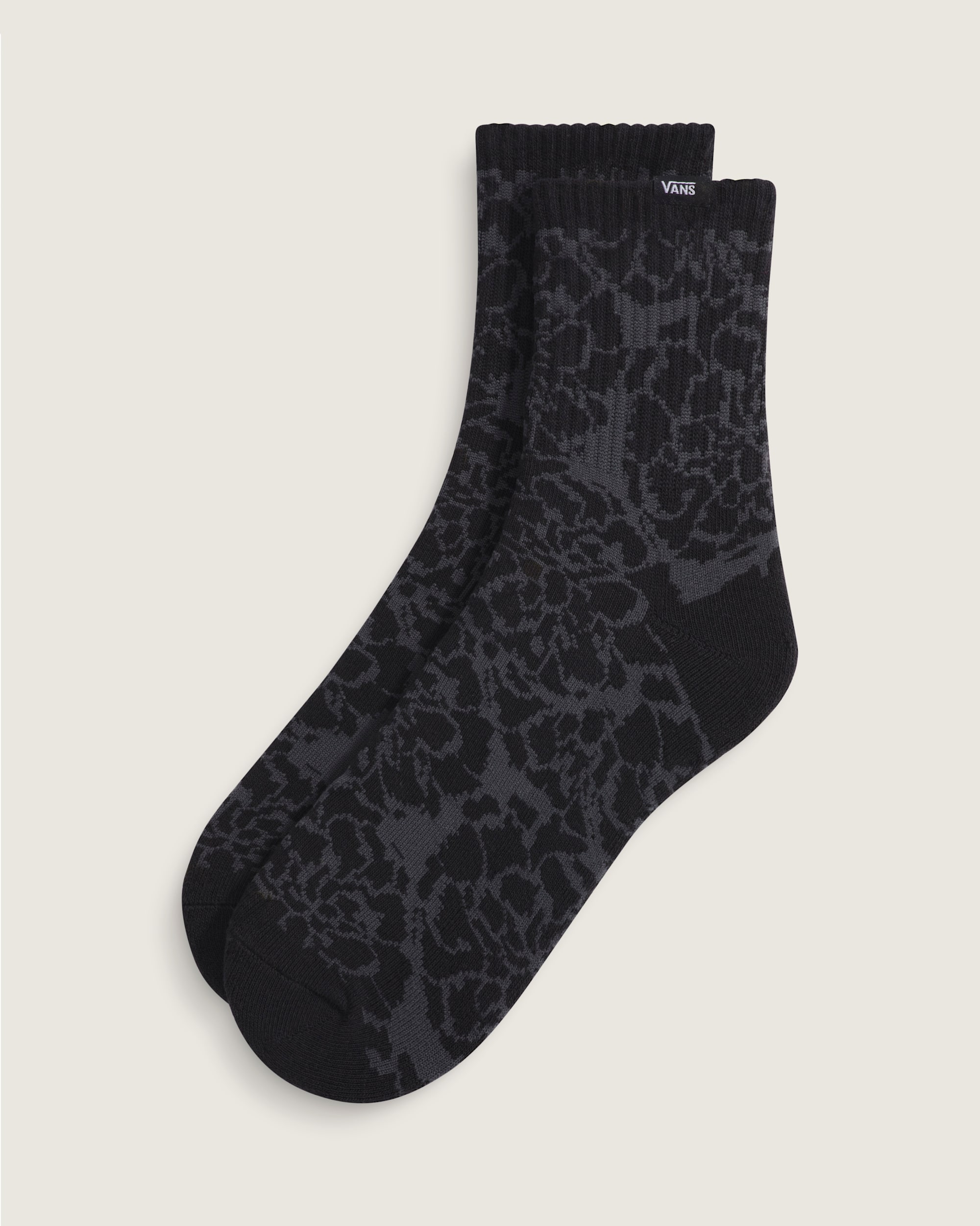 Dia de los Muertos Colibri Floral Crew Socks