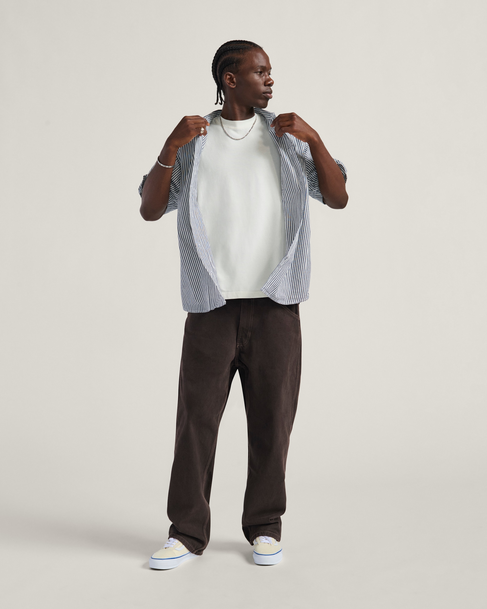 Skate Check5 Loose Denim Pants VANS After Dark Brown ALT2