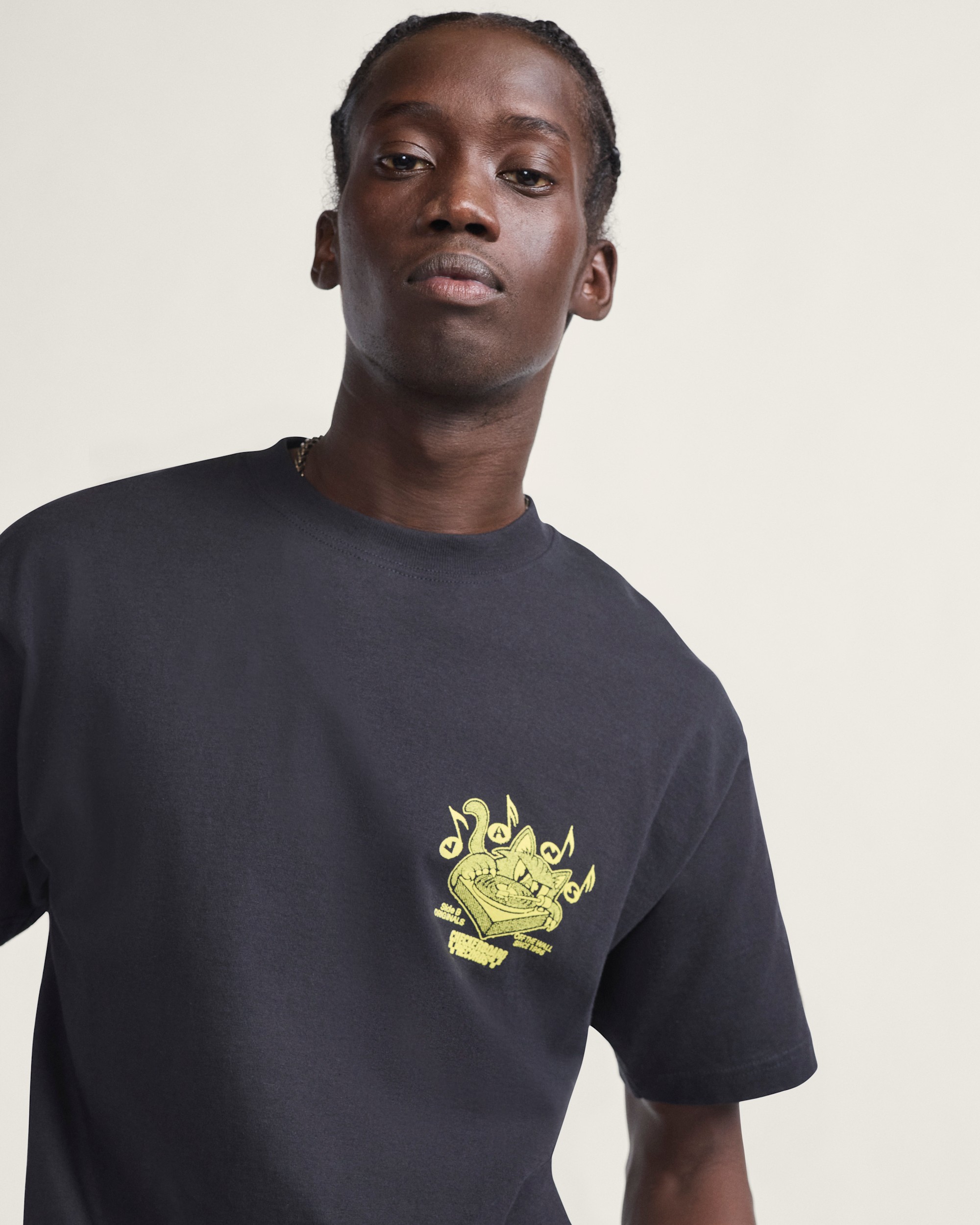 Scratched Records TShirt VANS Black ALT3