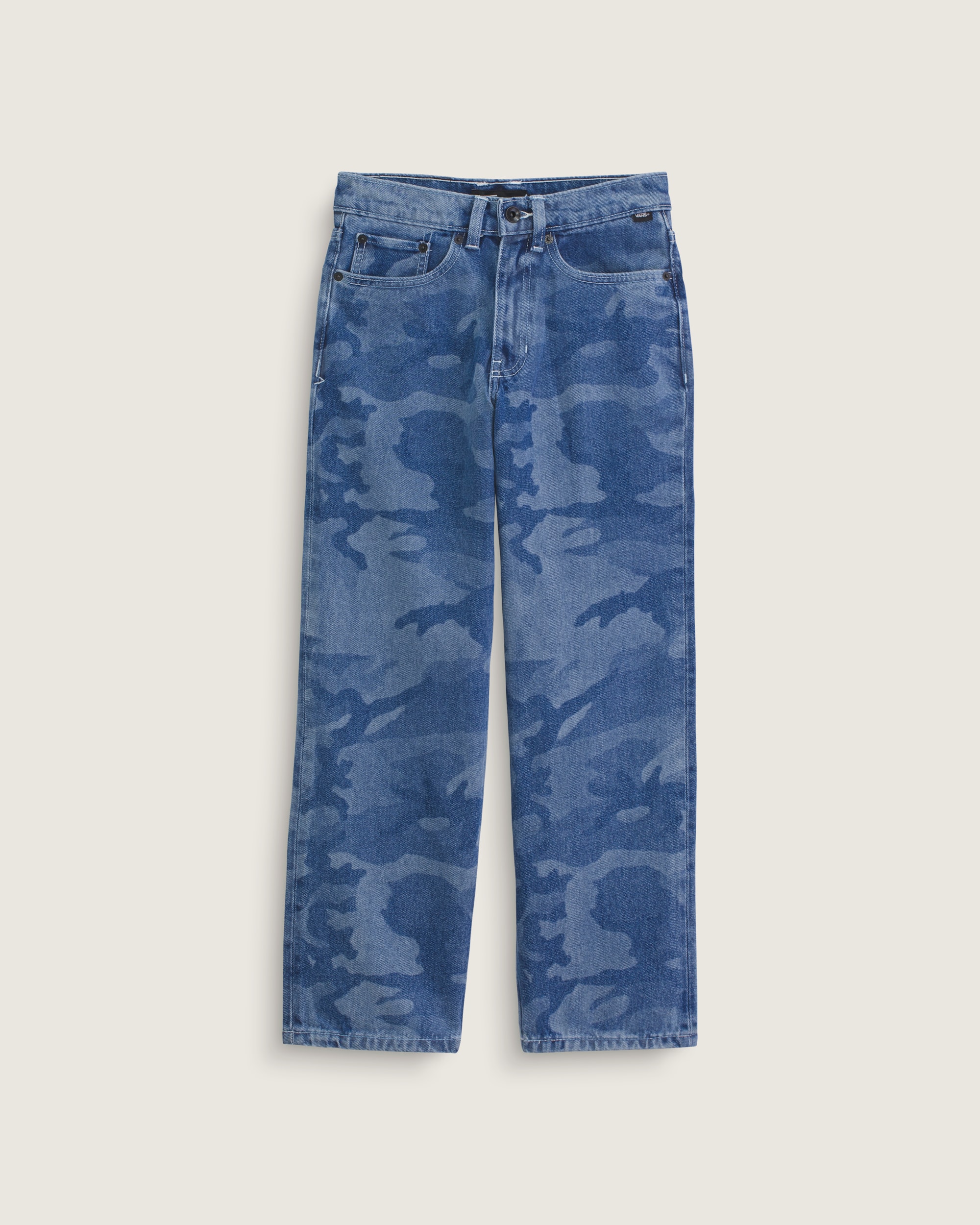 Kids Check5 Loose Denim Pants VANS Stonewash Blue HERO