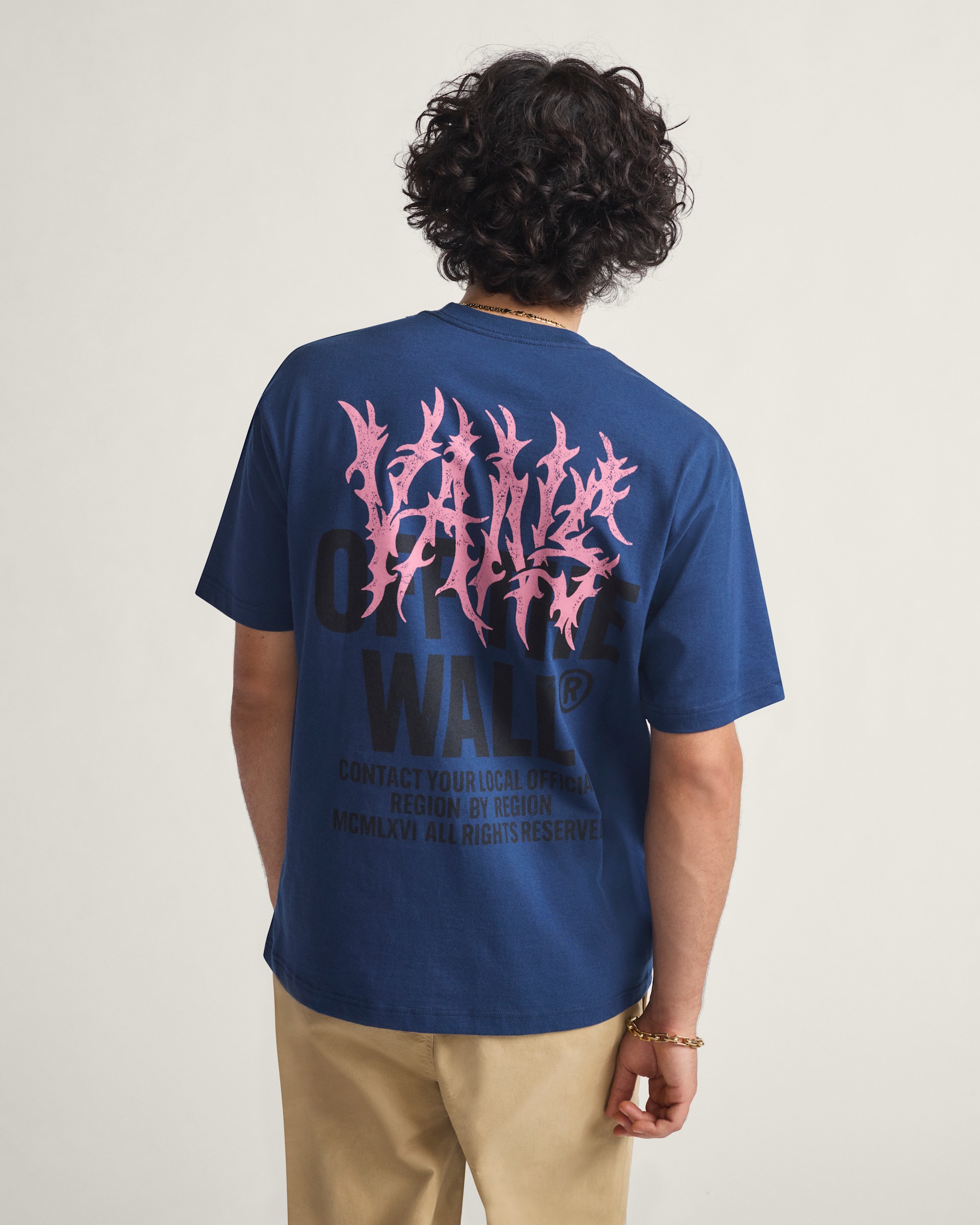 Metal Wall TShirt VANS Navy Blue ALT2