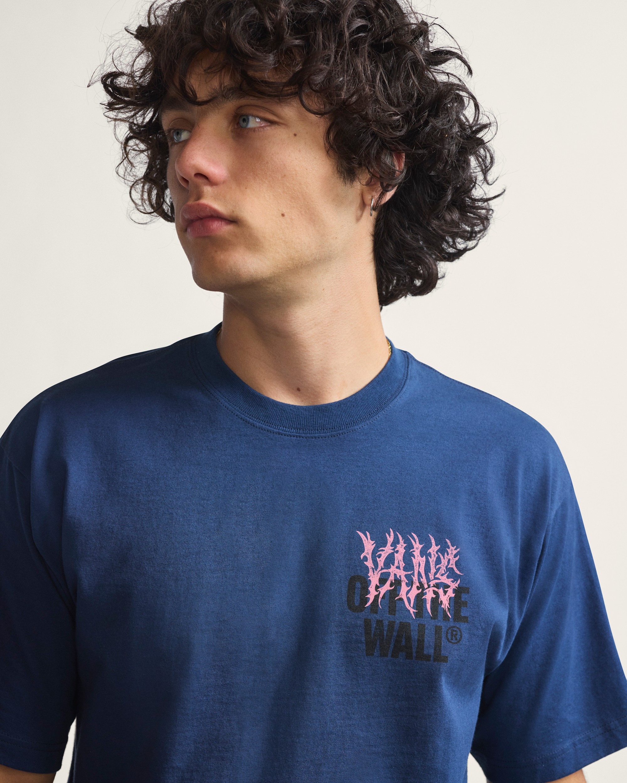 Metal Wall TShirt VANS Navy Blue ALT3