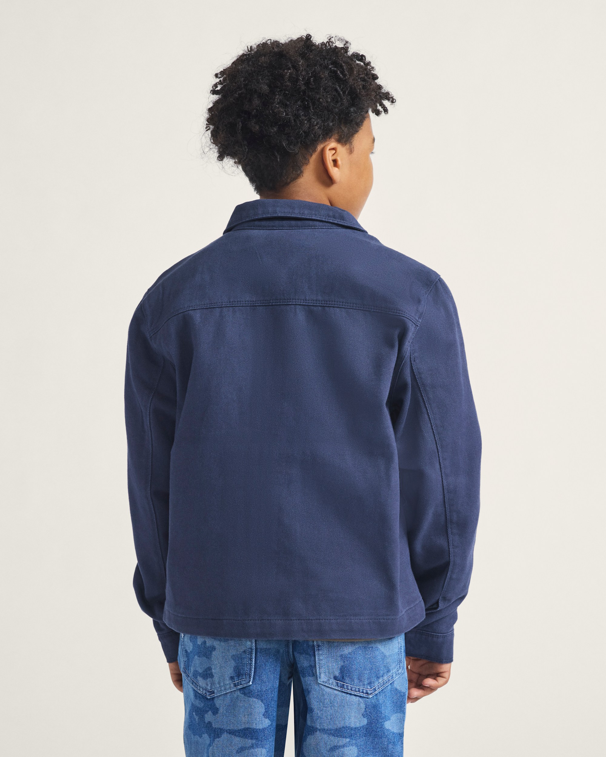 Kids Mcavoy Zip Station Jacket VANS Parisian Night Blue ALT2