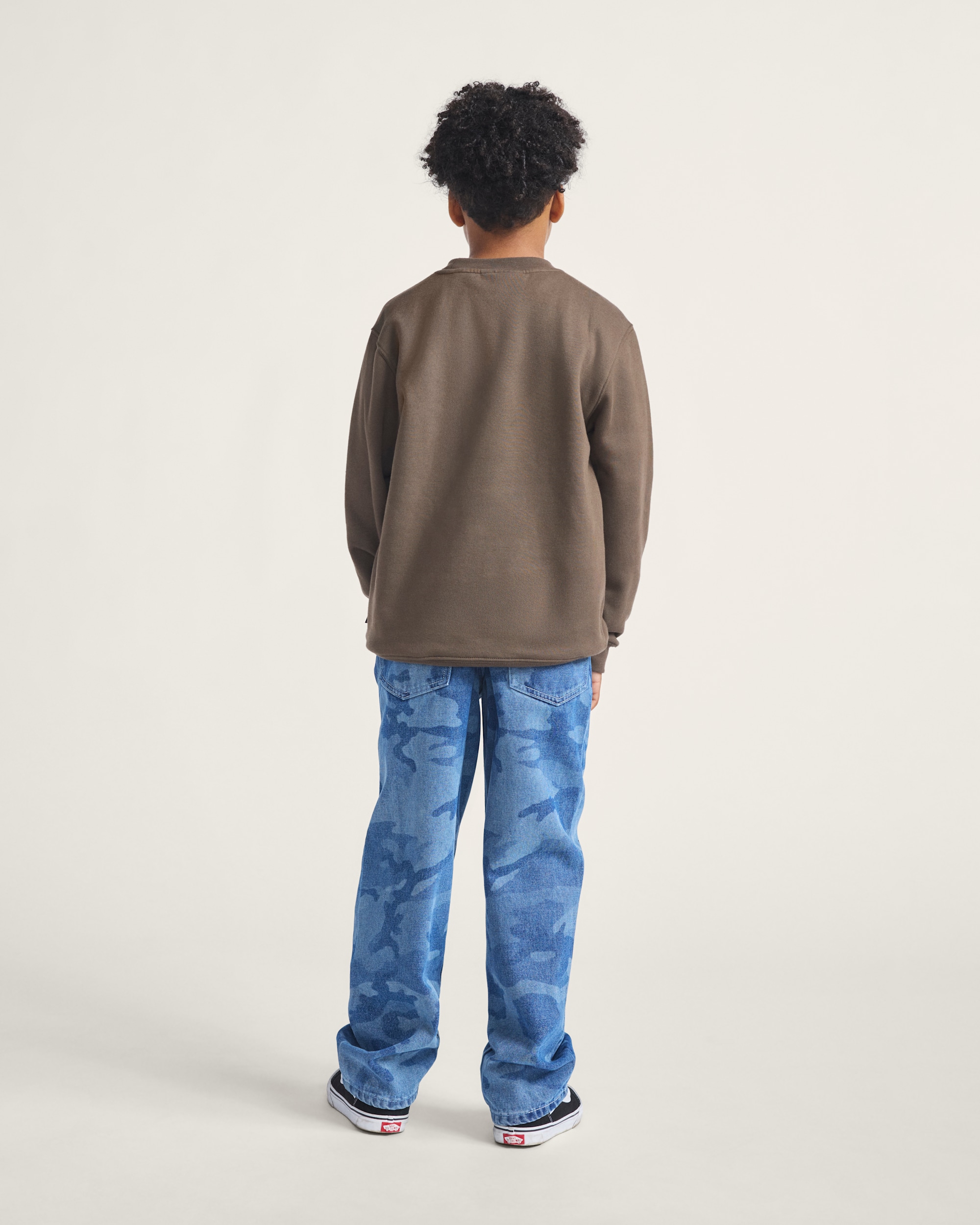 Kids Check5 Loose Denim Pants VANS Stonewash Blue ALT3